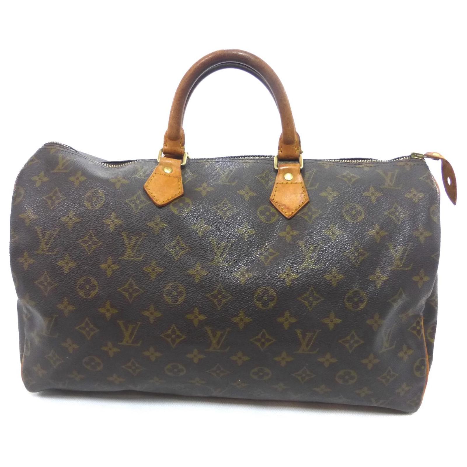 Louis Vuitton Speedy 40 monogram Brown Leather ref.722769 - Joli Closet