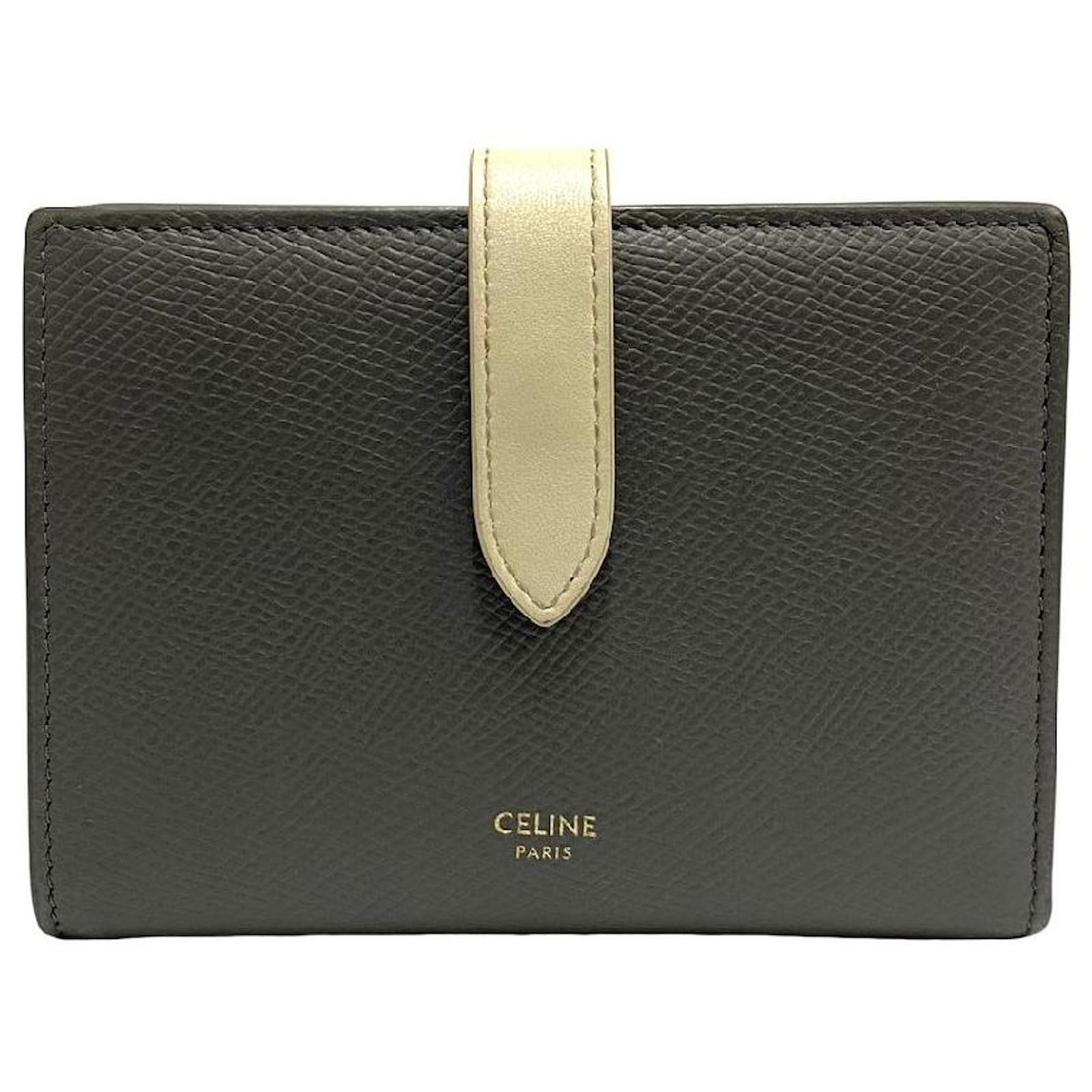 Céline *CELINE Celine Multifunction Leather Genuine Leather Folio ...