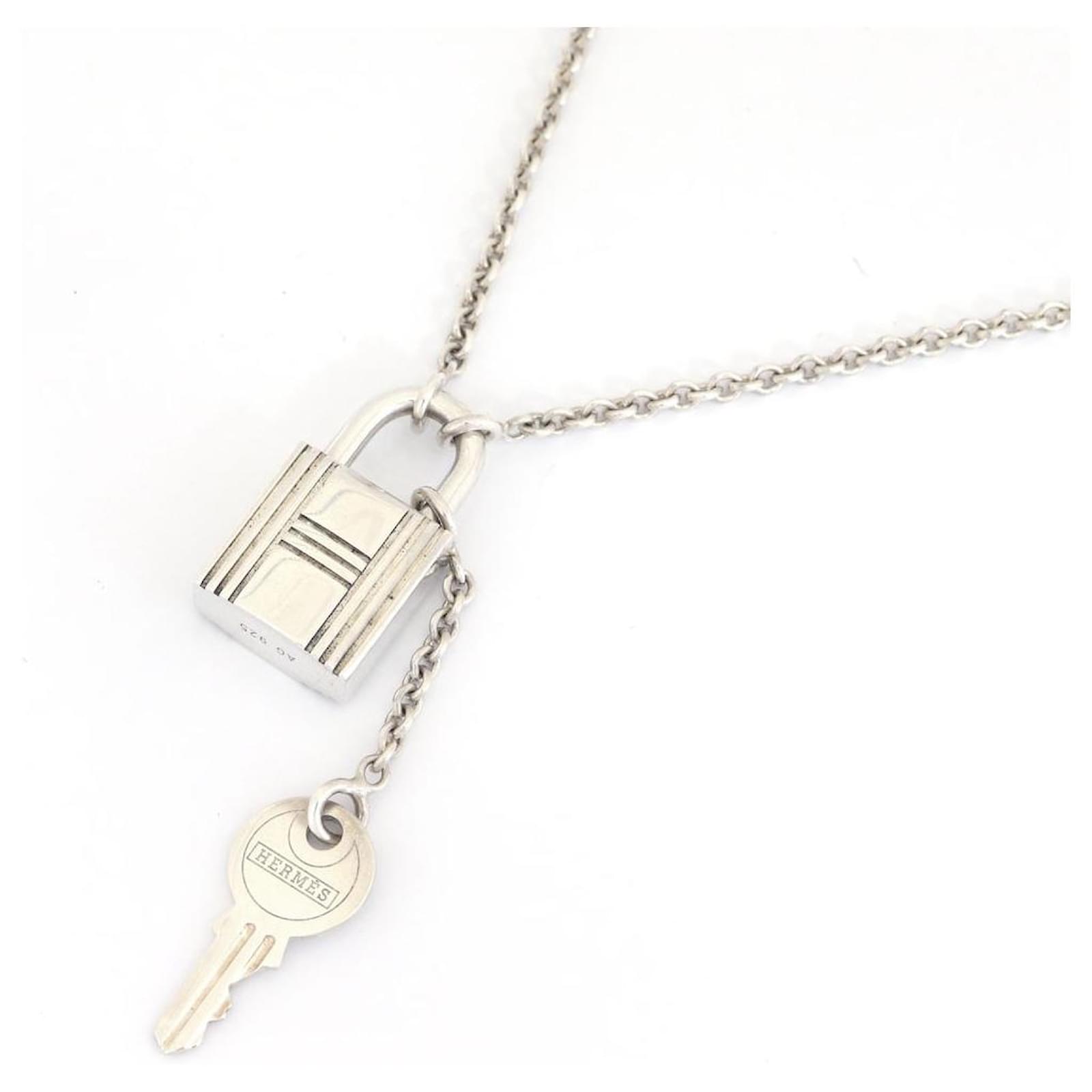 Hermes key store necklace