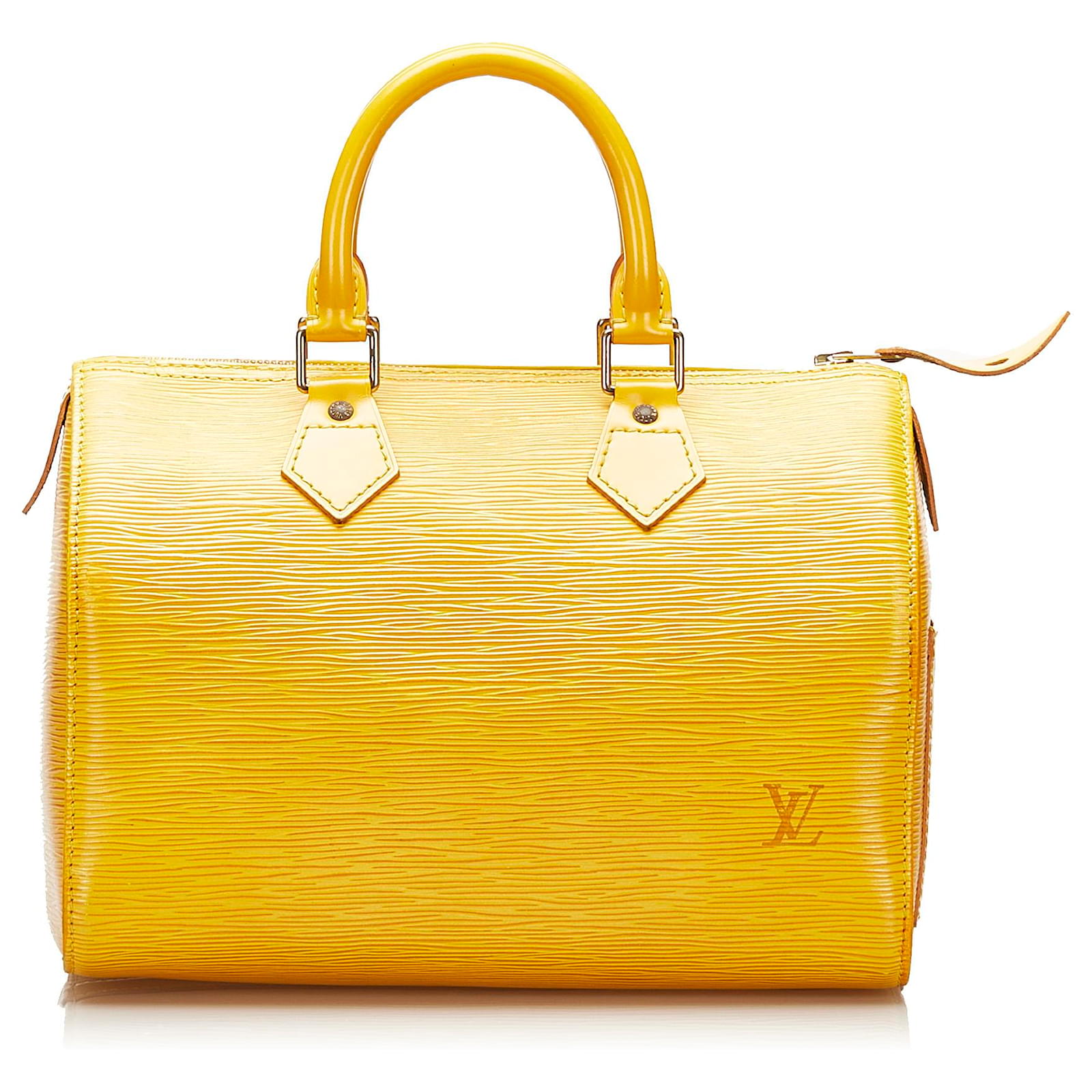 Louis Vuitton Yellow Epi Speedy 25 Mustard Leather ref.722931