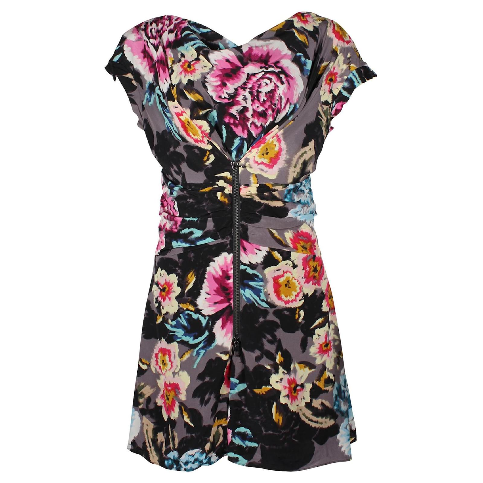 Ted Baker Floral Print Mini Dress Silk ref.723229 - Joli Closet