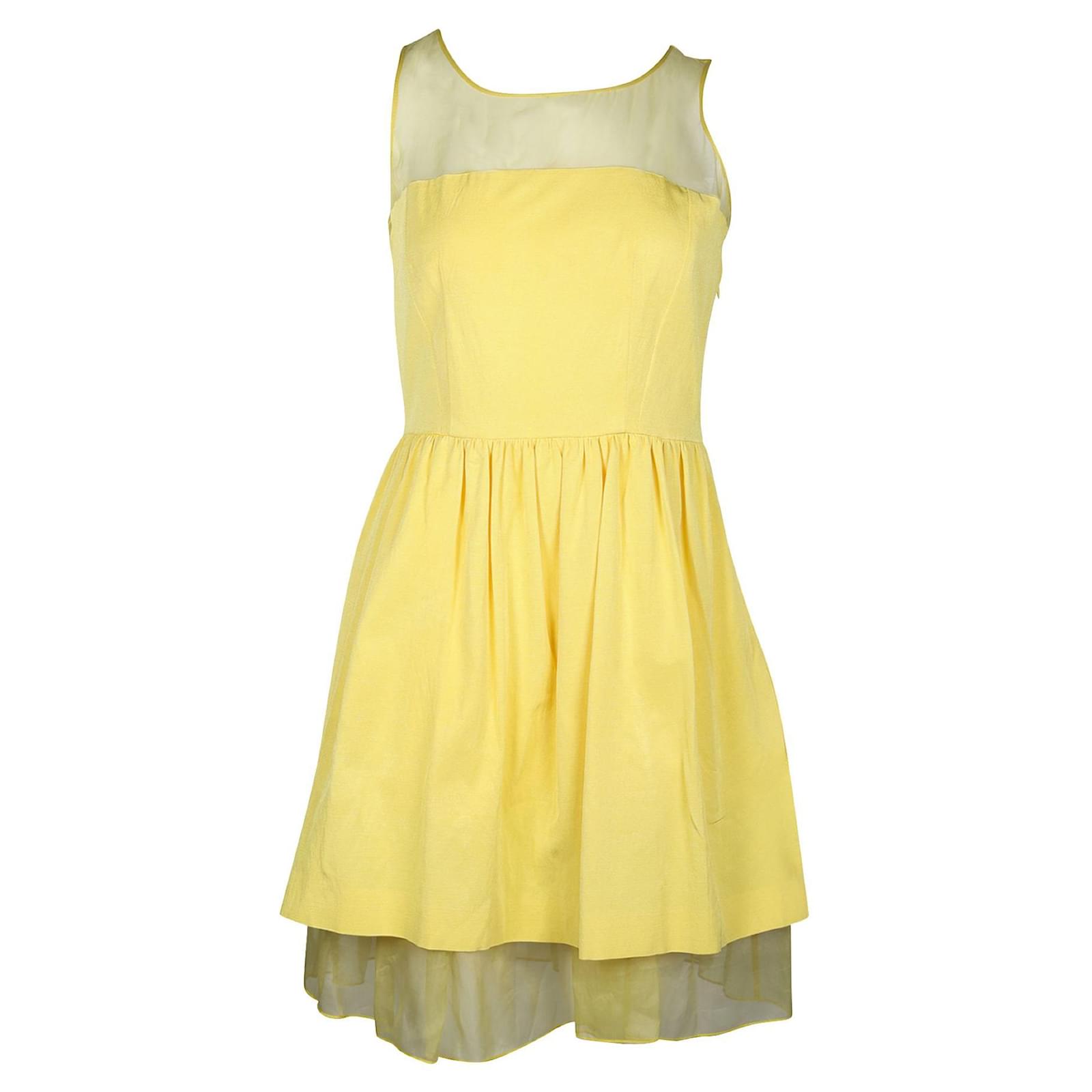 Pale Yellow Cocktail Dress