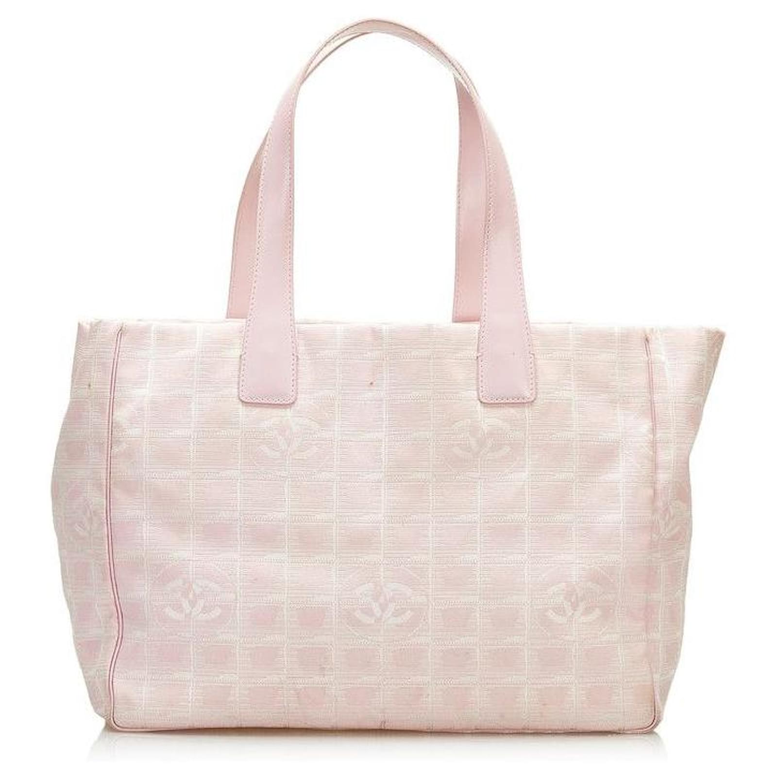 chanel New Travel Line Tote Bag pink Nylon ref.724495 - Joli Closet