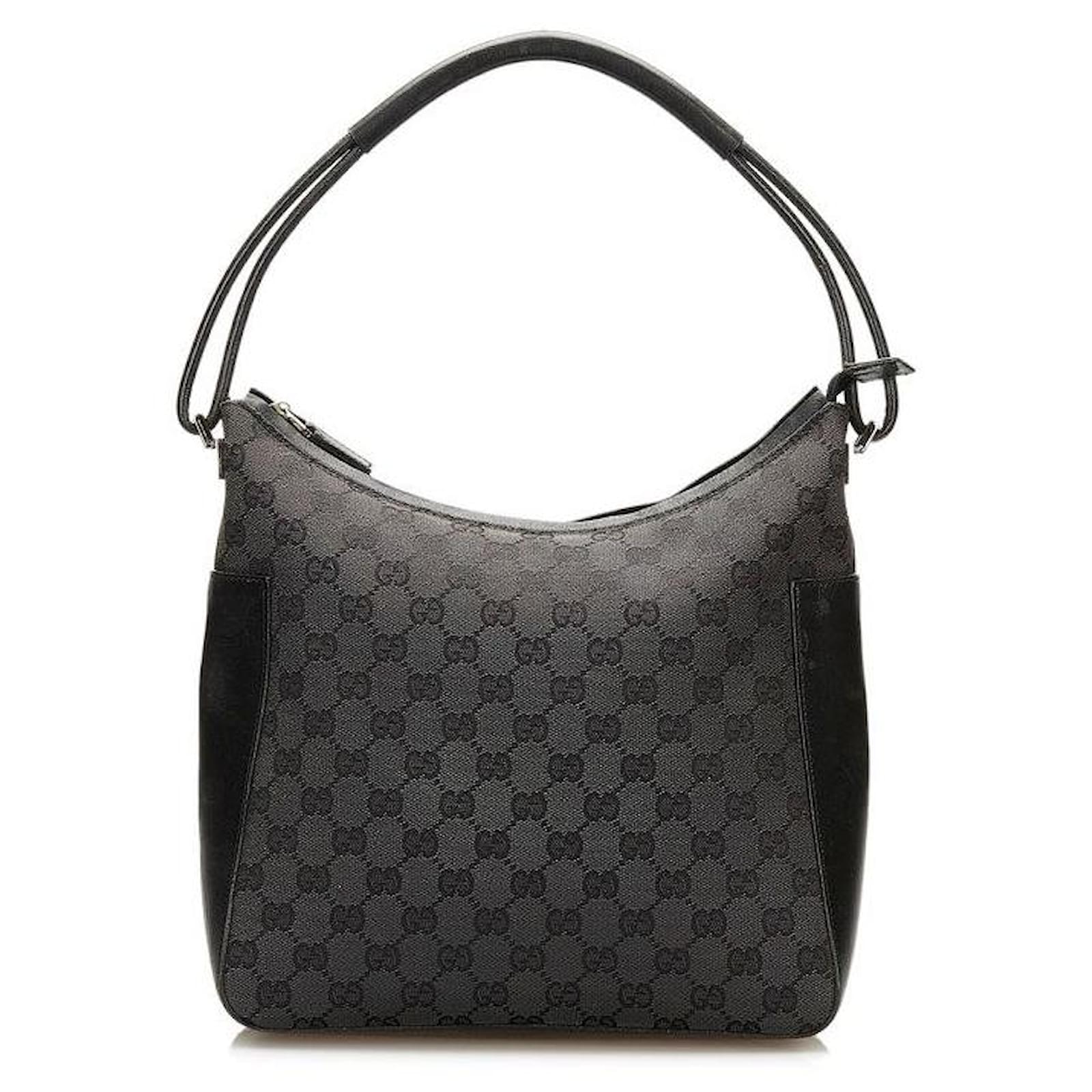 gucci GG Canvas Shoulder Bag black Cloth ref.724510 Joli Closet