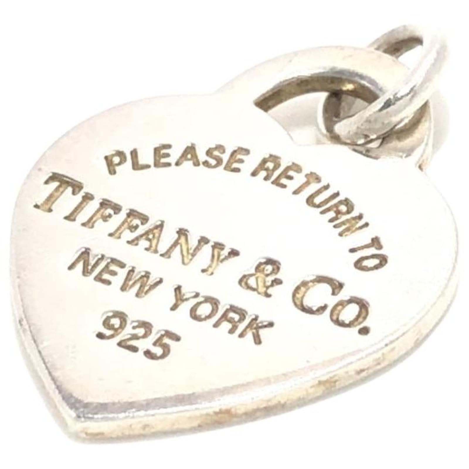 TIFFANY & CO. Plaque coeur Silvery Silver ref.725585 - Joli Closet