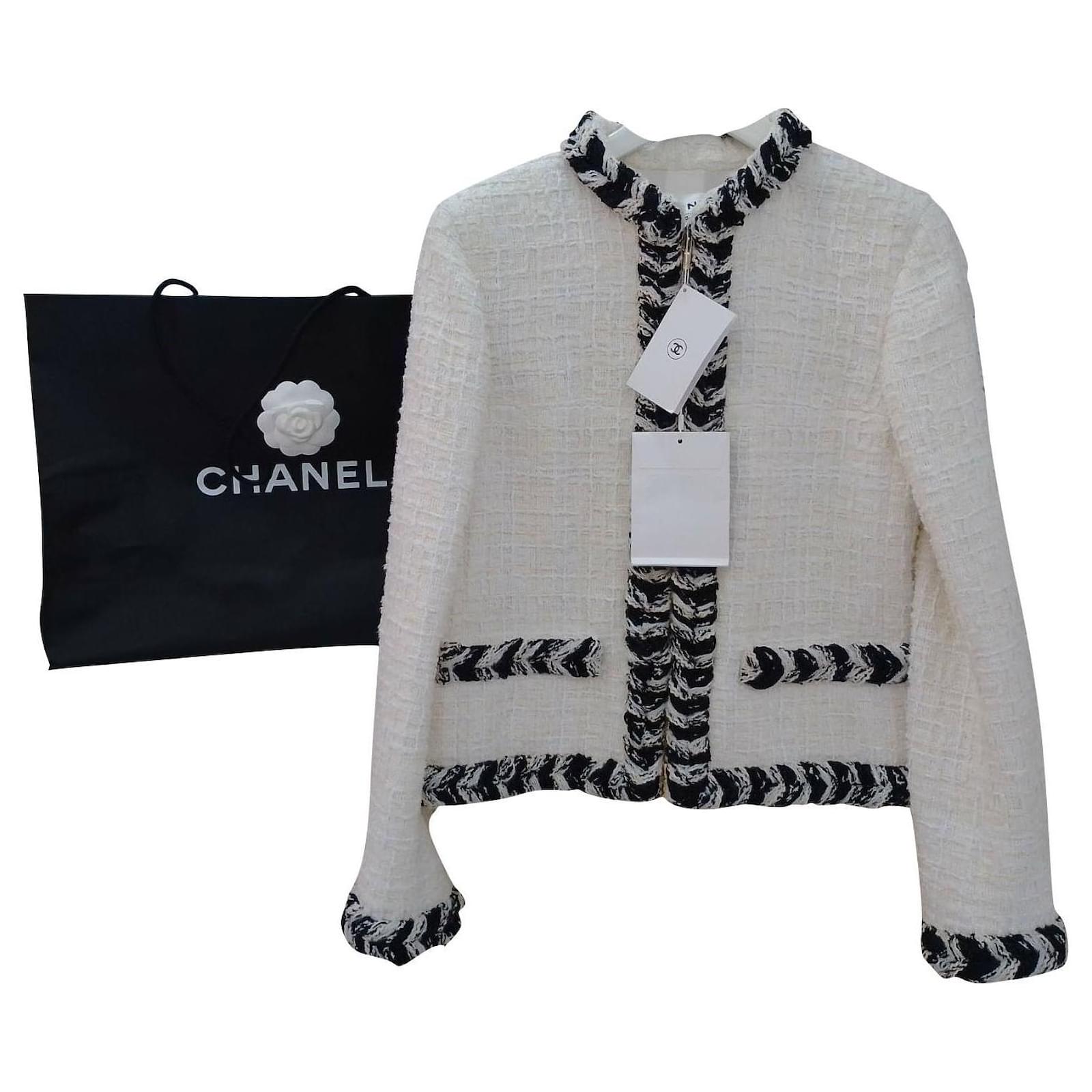 Blazer Chanel Black size 46 FR in Cotton  25234507