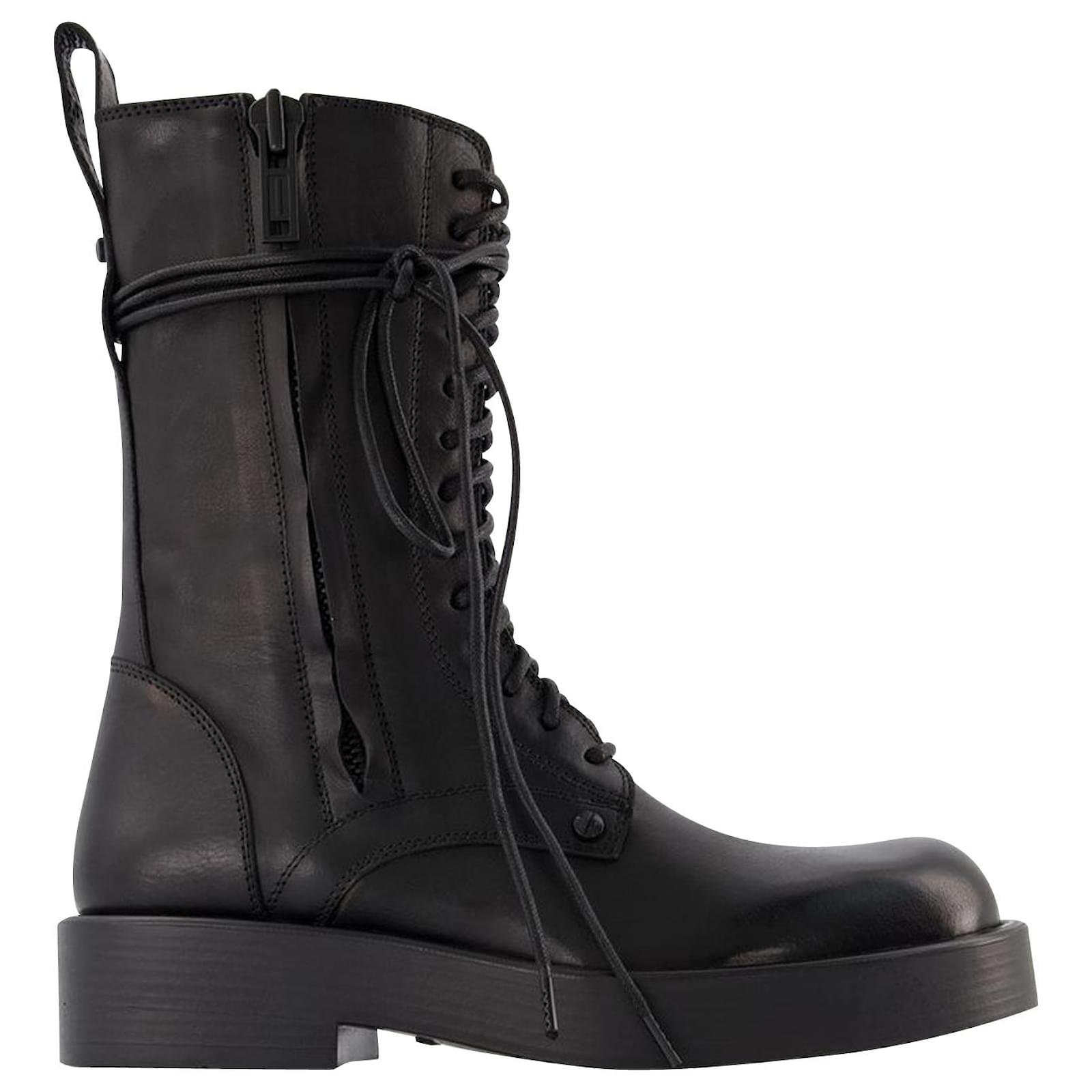 Ann Demeulemeester Maxim Ankle Boots in Black Leather ref.725742 - Joli ...
