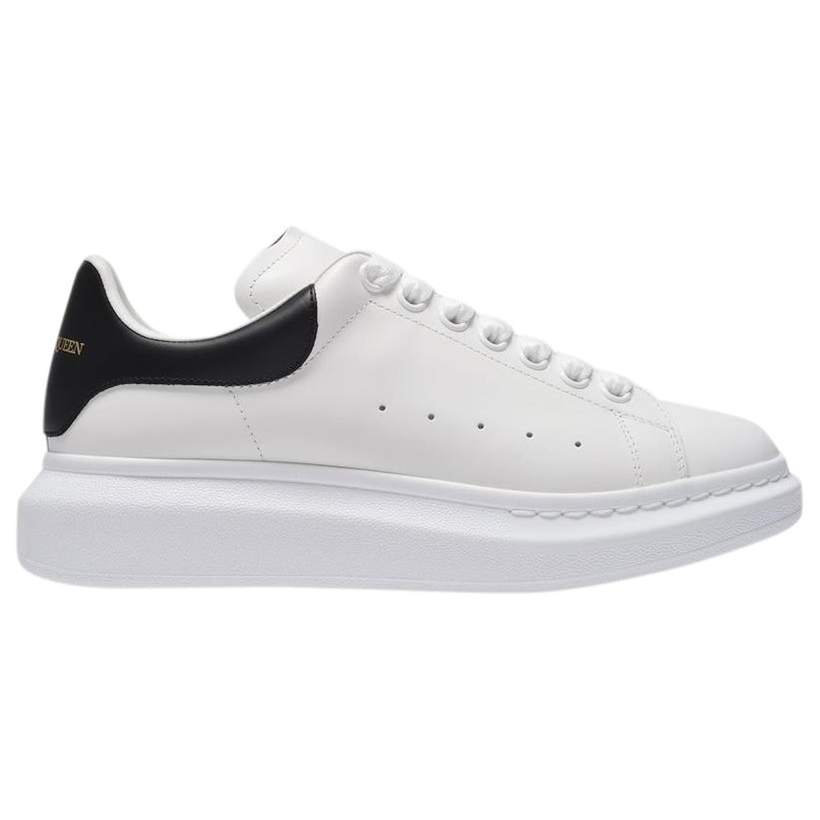 Oversized Sneakers - Alexander Mcqueen - White/Black - Leather Pony ...
