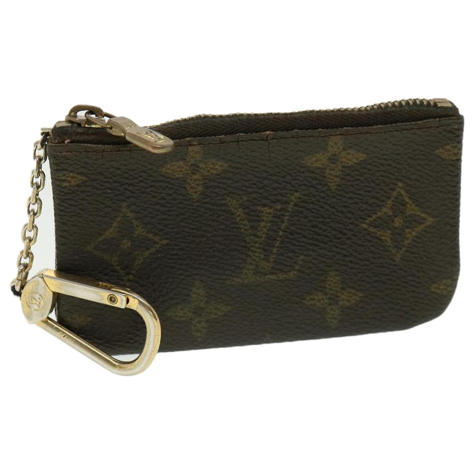 LOUIS VUITTON Monogram Pochette Cles Coin Purse M62650 LV Auth