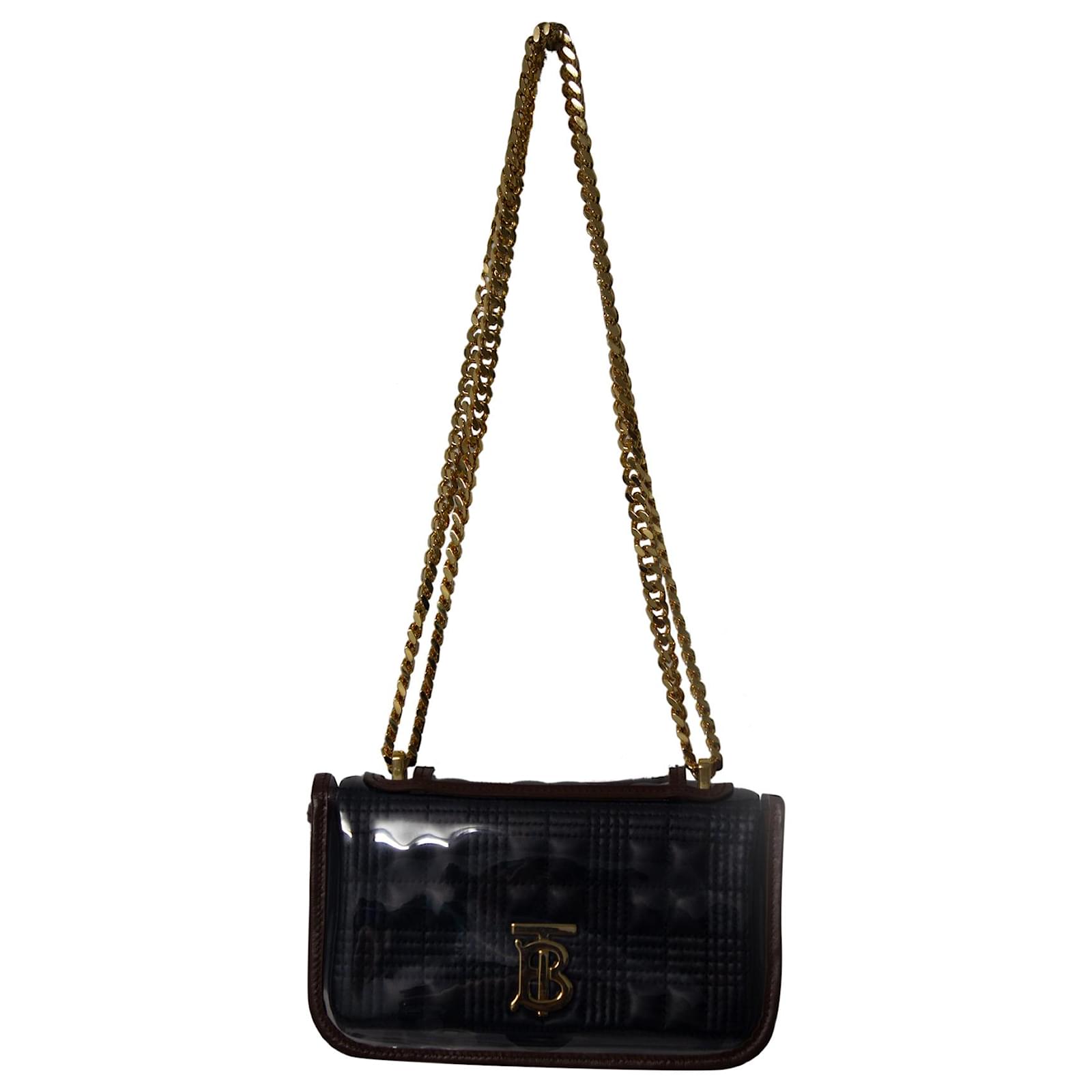 Burberry Lola Small Quilted Leather Shoulder Bag - Black