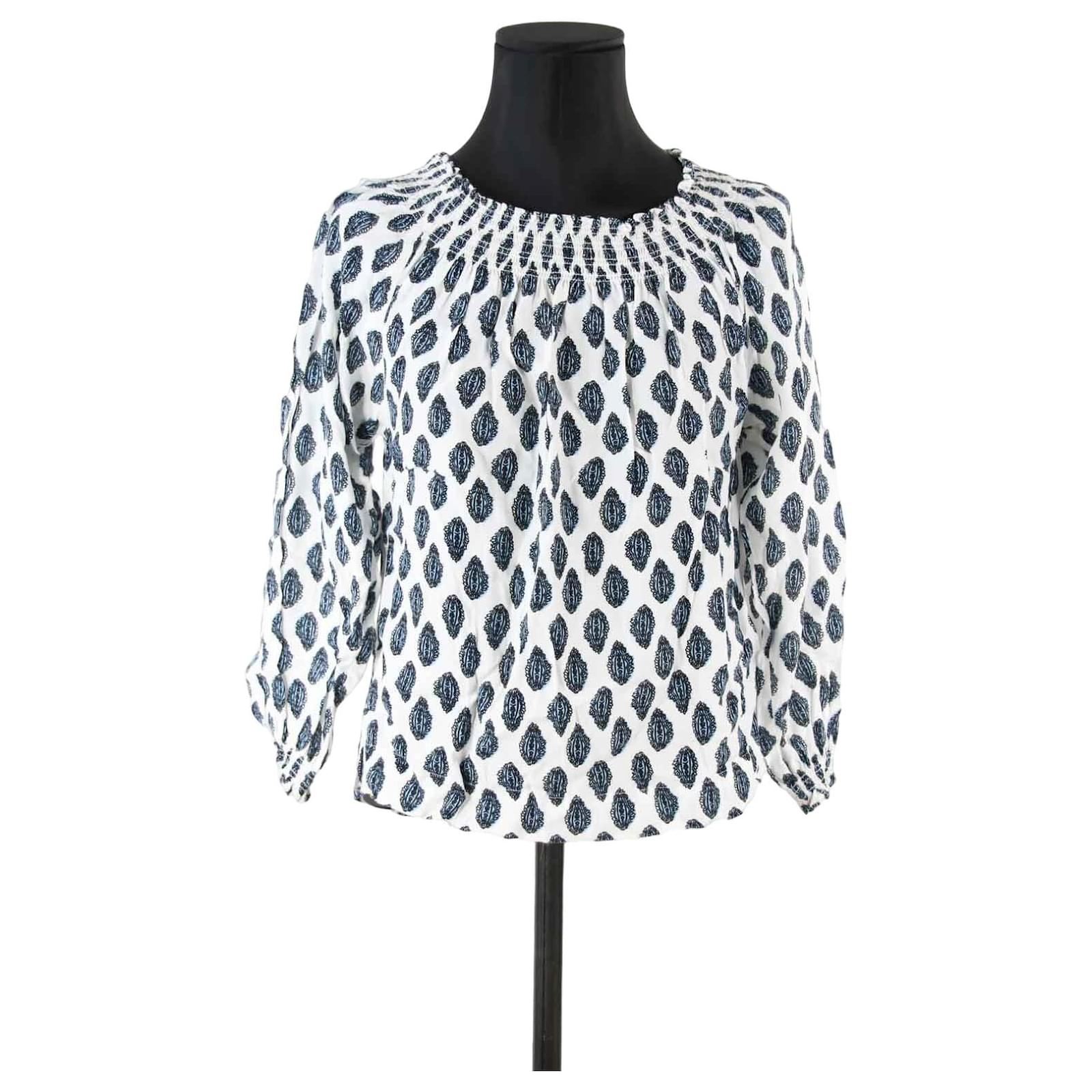 Top Maje 38 Blue Viscose ref.726951 Joli Closet