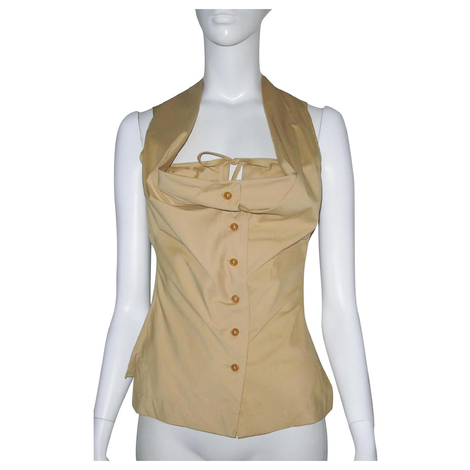 Vivienne Westwood Tops Beige Cotton ref.727021 - Joli Closet