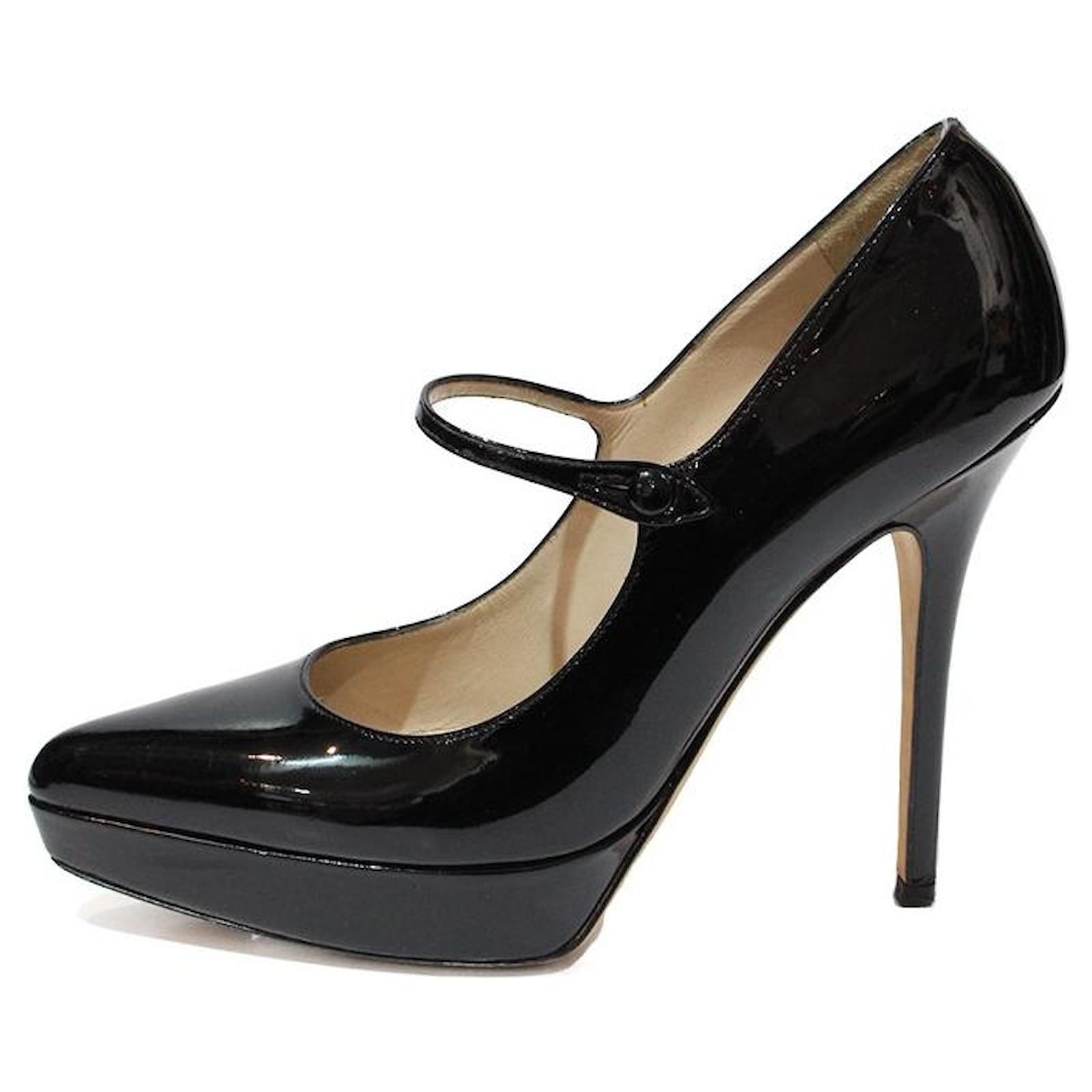 Yves Saint Laurent Heels Black Patent leather ref.727638 - Joli Closet