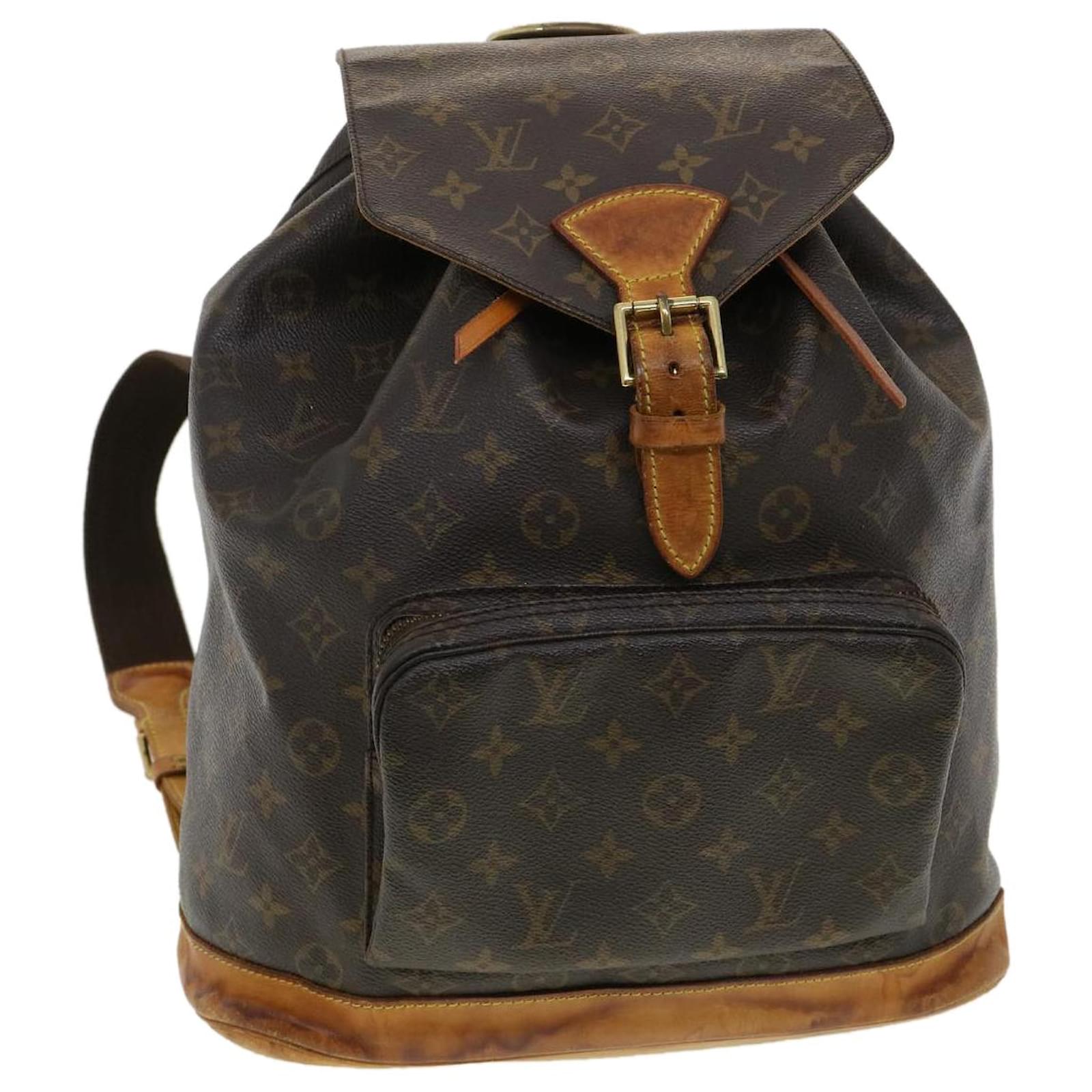 Authentic Louis Vuitton Montsouris MM backpack monogram