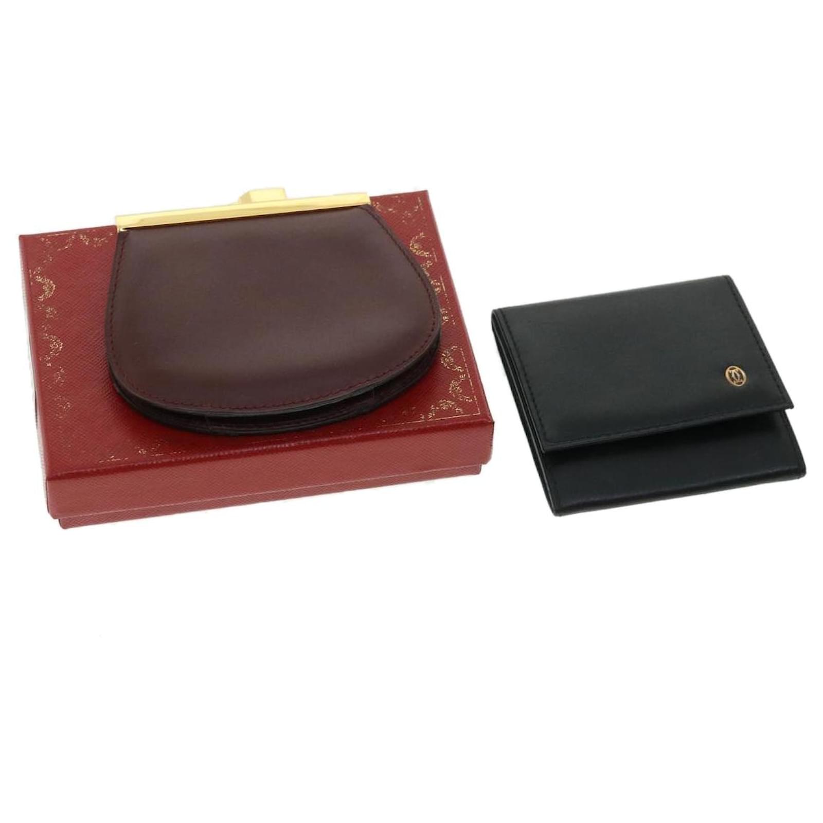 Authentic Vintage Cartier Burgundy Leather Unique Small Coin Purse / Pouch  | Small coin purse, Vintage cartier, Purse pouch
