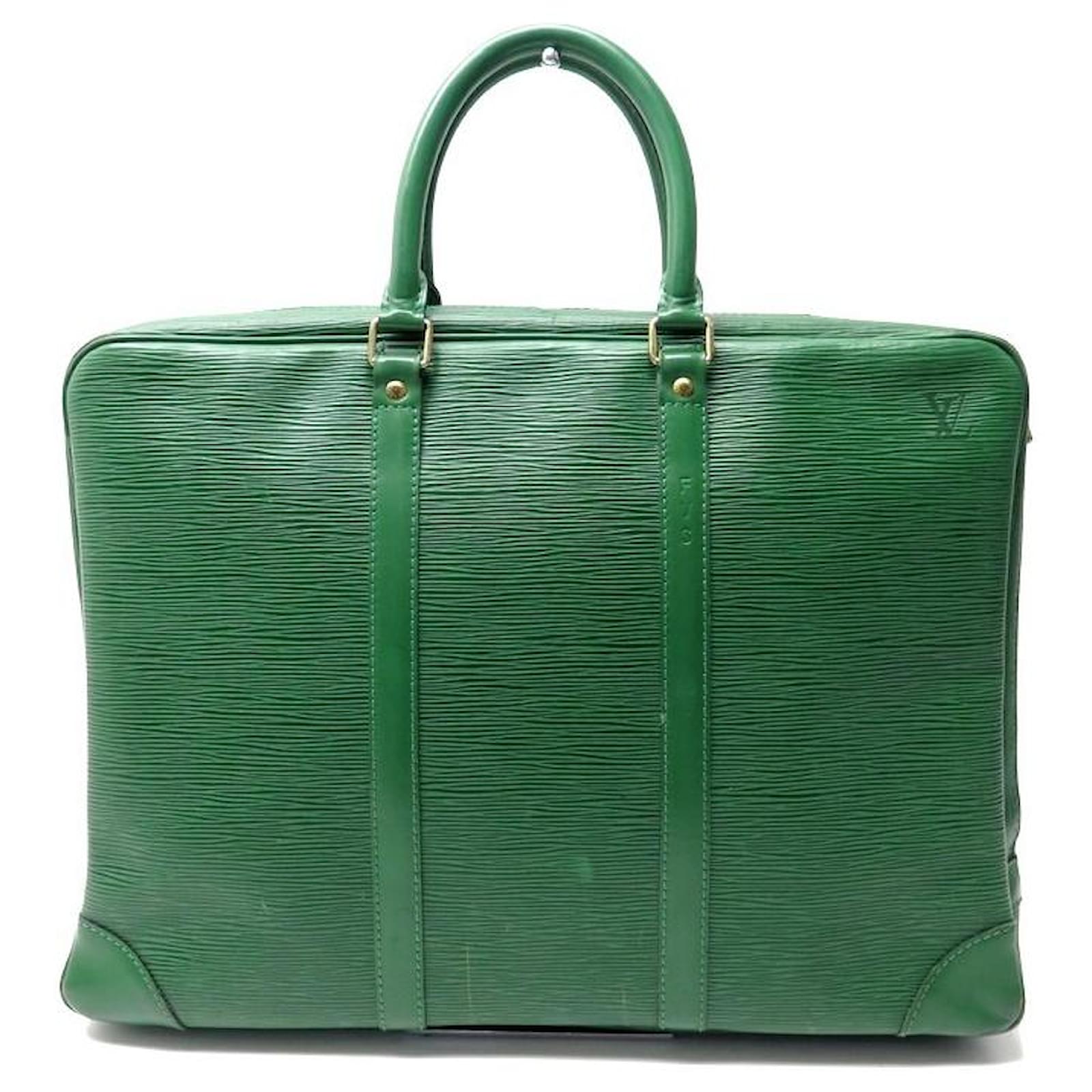 LOUIS VUITTON SIRIUS HAND TRAVEL BAG 50 GREEN PPE LEATHER LUGGAGE CASE  ref.423339 - Joli Closet