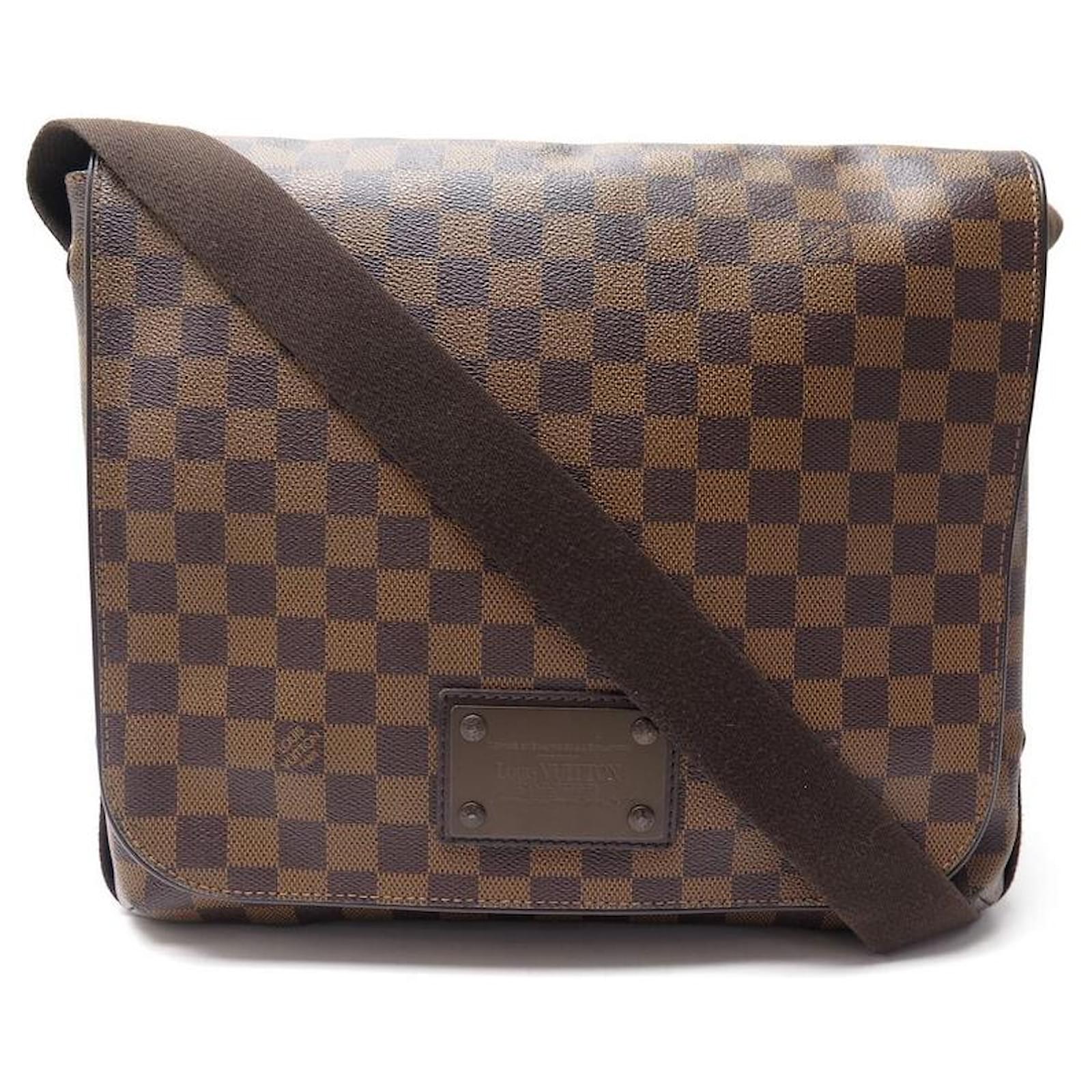 Louis Vuitton Messenger Shoulder Bag in Ebene Damier Canvas and