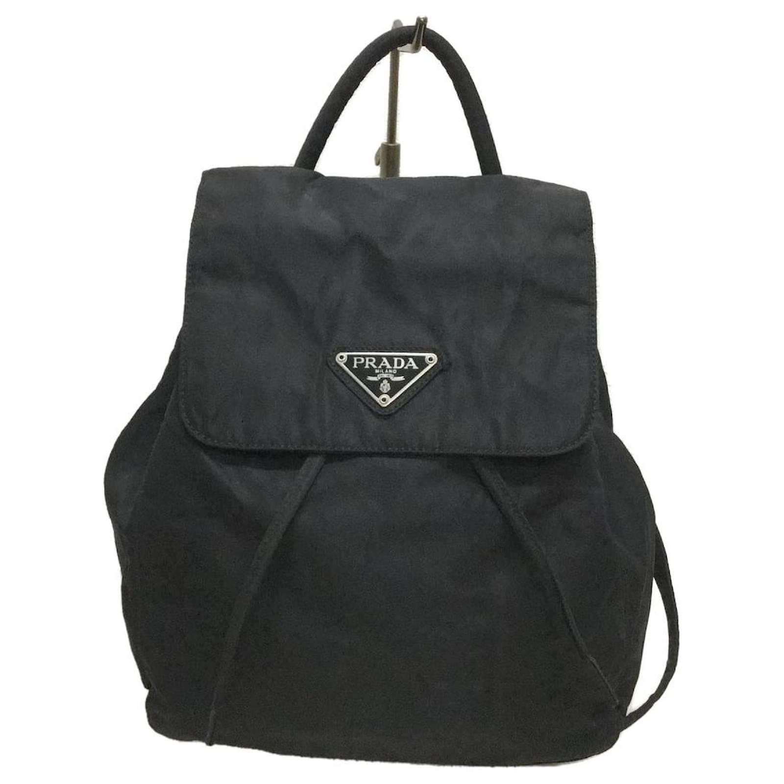 Prada backpack Black Nylon ref.728913 Joli Closet
