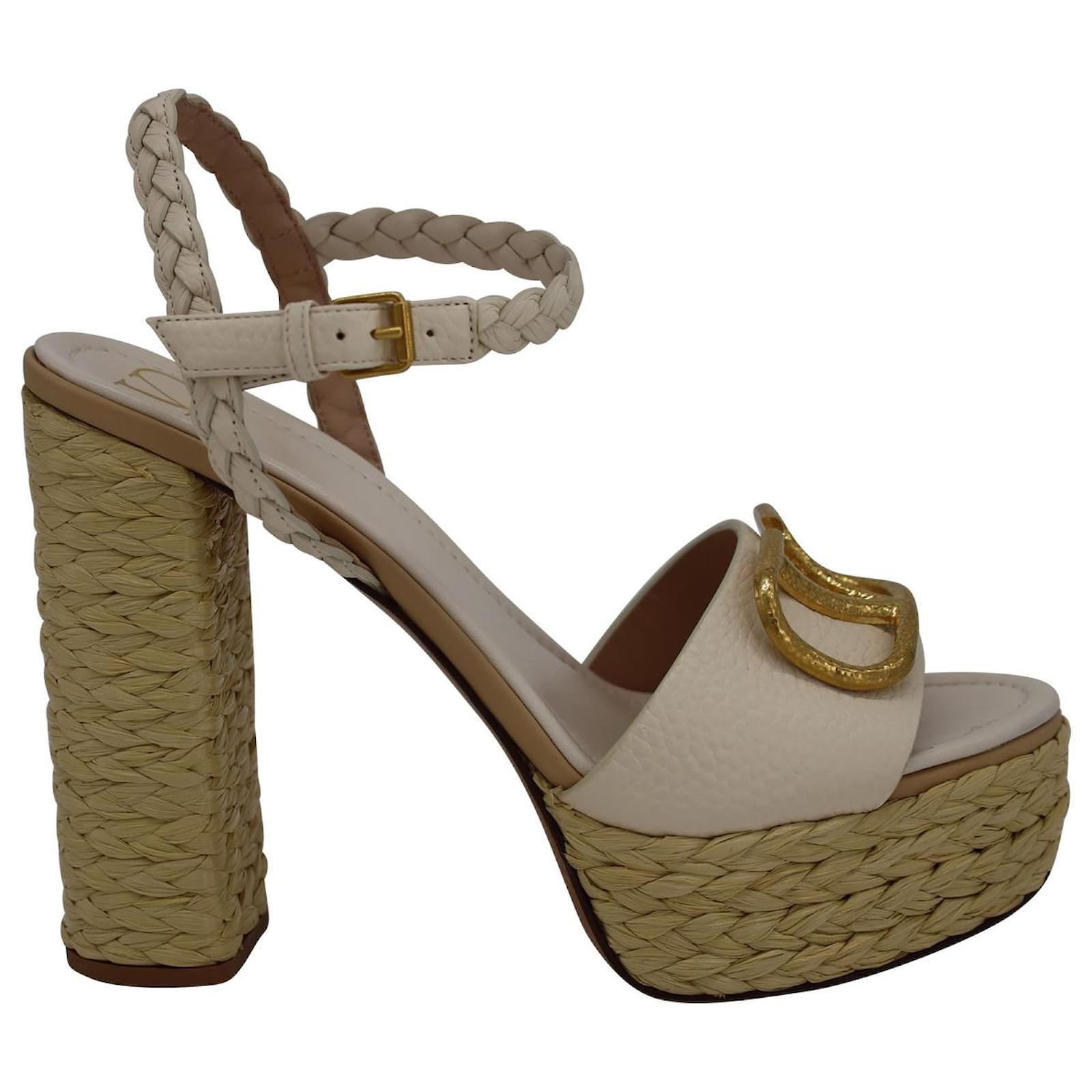 Valentino Garavani VLogo Platform Espadrille Sandals in
