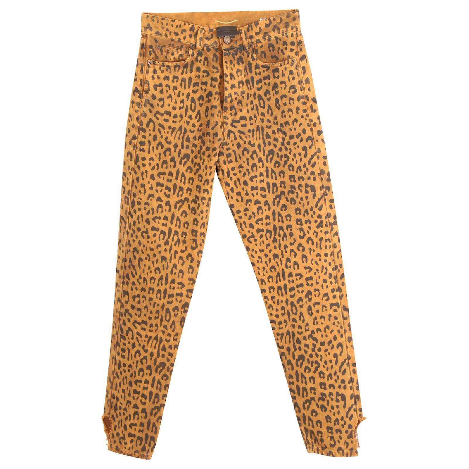 Saint laurent leopard clearance jeans