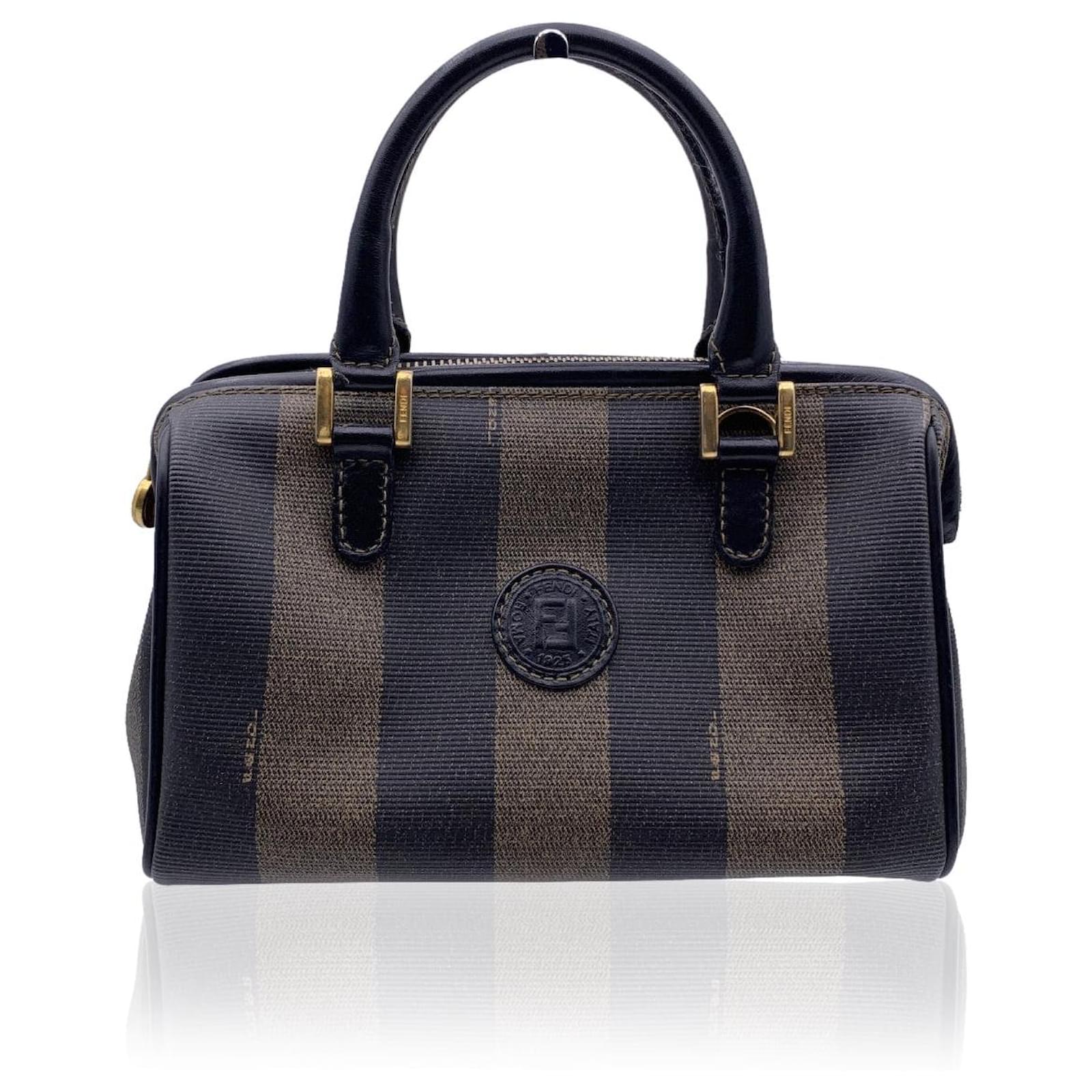 Pequin Fendi Handbag Vintage Brown Cloth ref.730224 - Joli Closet