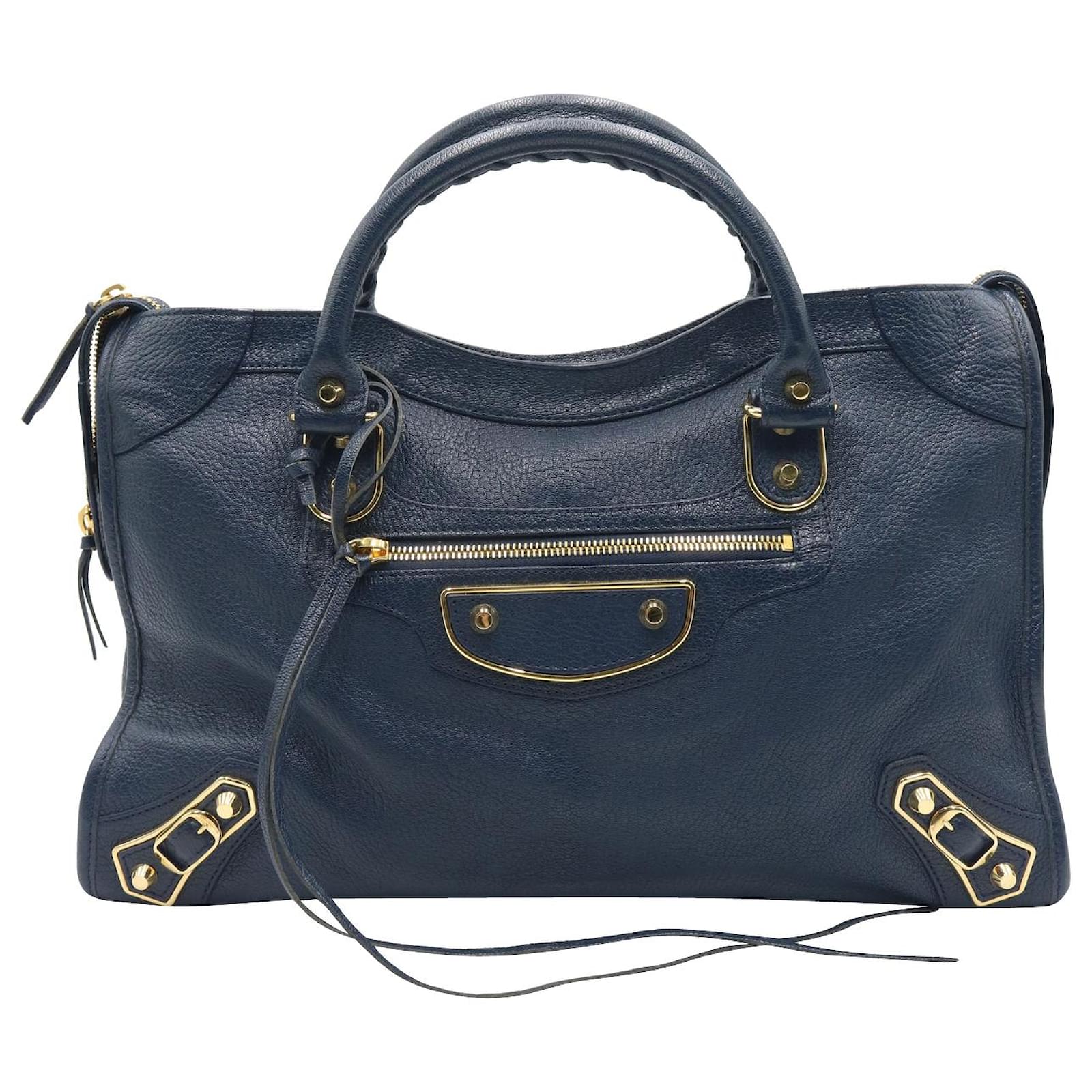 Balenciaga Black Leather Medium City Handbag ref226693  Joli Closet