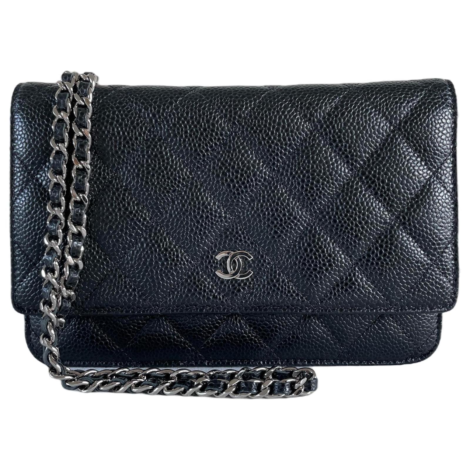 Chanel WOC Wallet on chain black caviar gold hardware Leather ref.730839 - Joli Closet