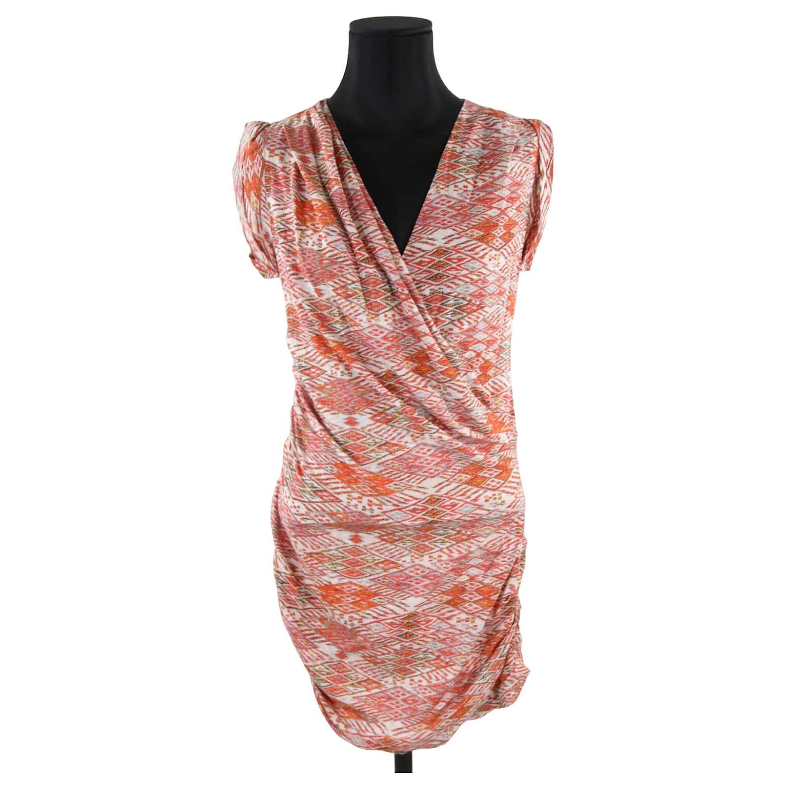 Robe Iro 36 Soie Orange ref.731086 Joli Closet
