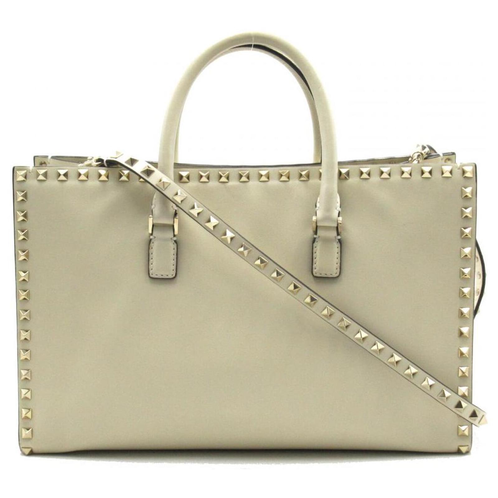 Valentino Rockstud Leather Handle Bag