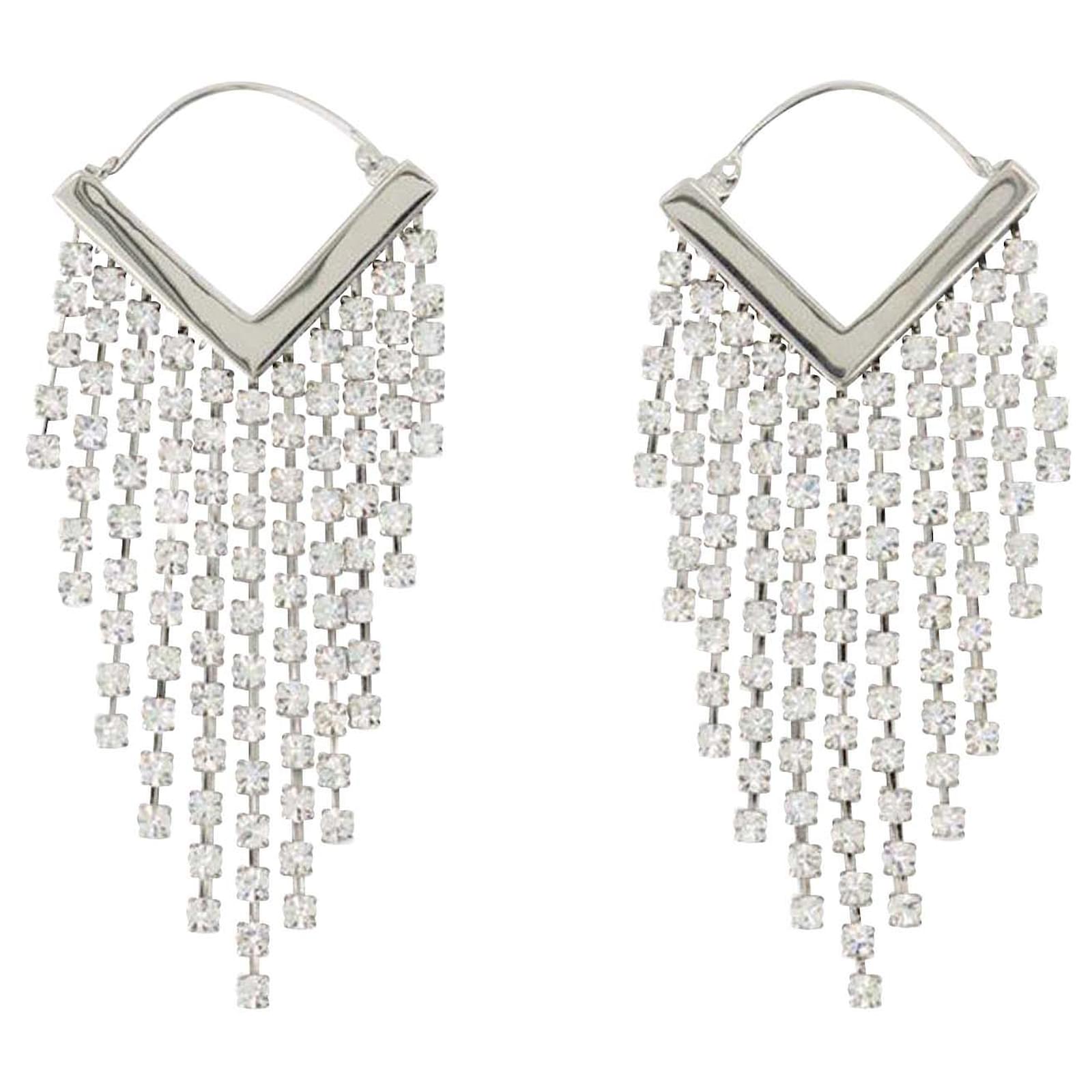 Melting Earring - Isabel Marant - Silver - Metal Silvery Metallic ref ...