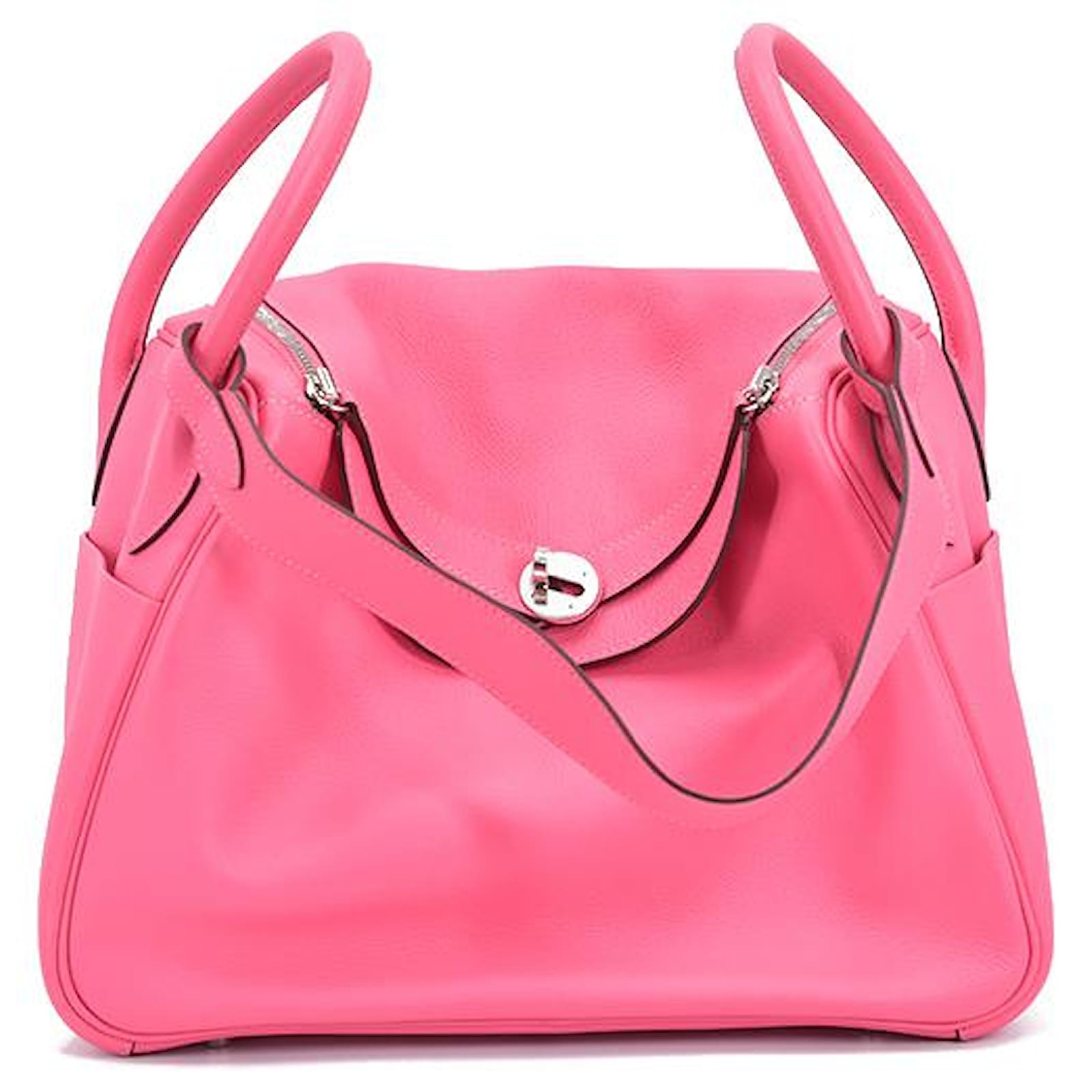 Hermès Swift Lindy 30 Pink Pony-style calfskin ref.733318 - Joli Closet