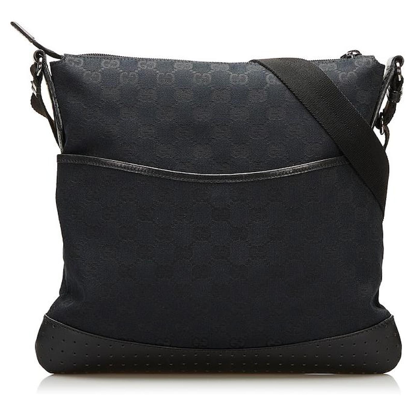 Gucci GG Canvas Crossbody Bag Black Cloth ref.733471 Joli Closet