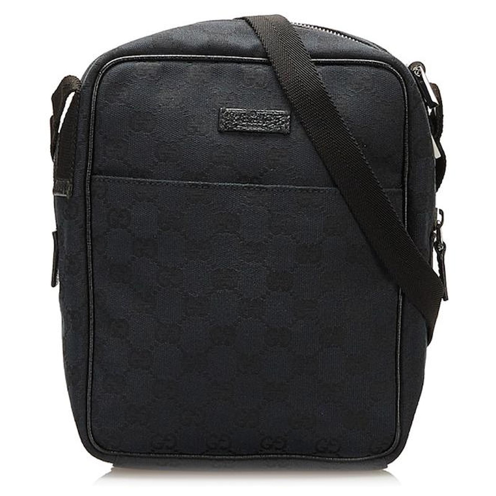 Gucci GG Canvas Crossbody Bag Black Cloth ref.733518 Joli Closet