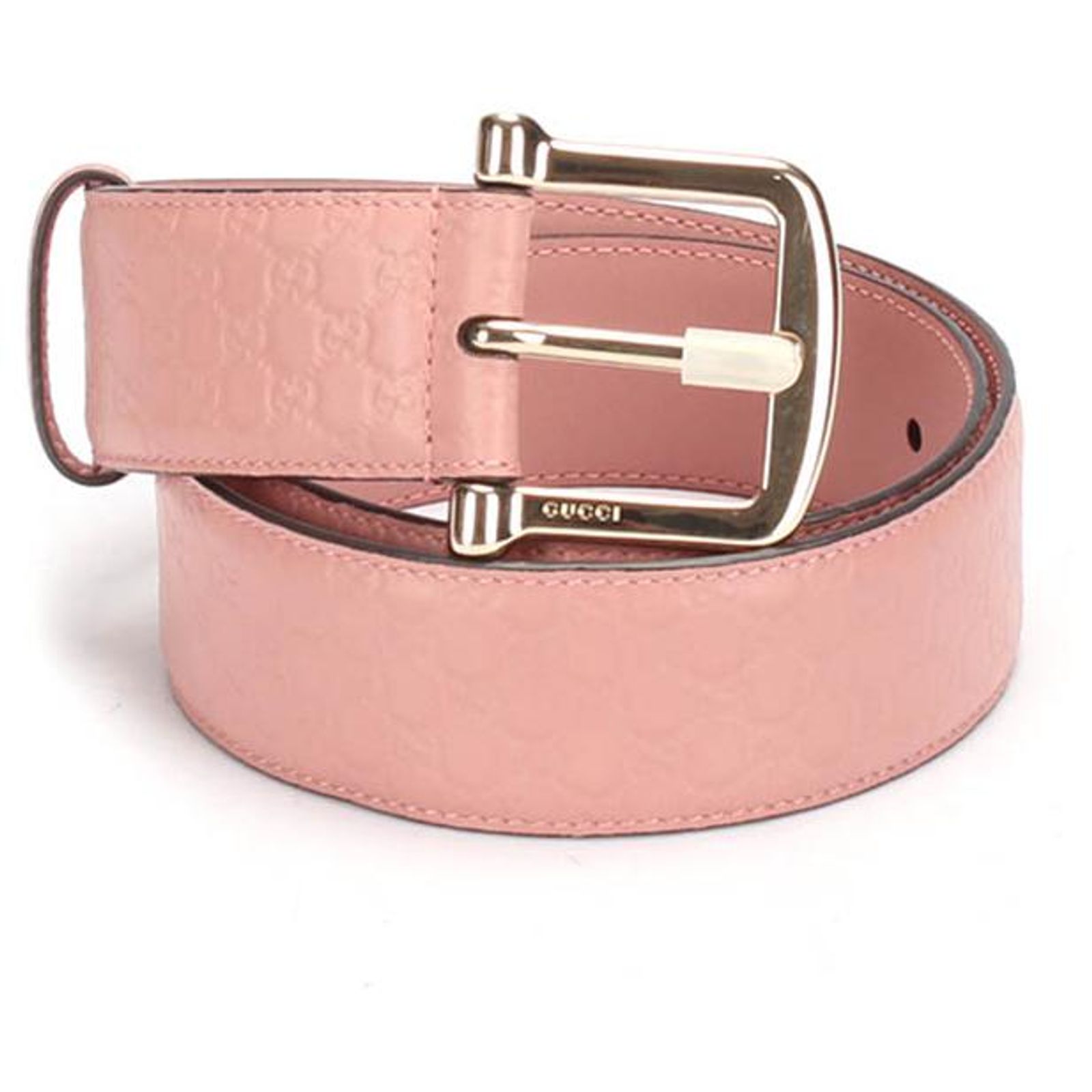 GUCCI 281548 Micro Guccissima GG belt Leather pink Gucci Interlocking GG Calfskin Belt in Pink Violet – Gavriel.us main image 2