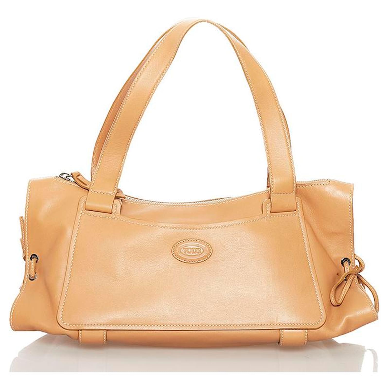 Tod's Yellow Leather Shoulder Bag