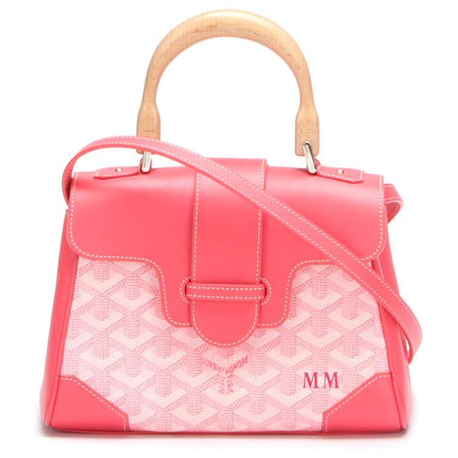 Goyard Goyardine Mini Saigon Leather Handbag in Excellent