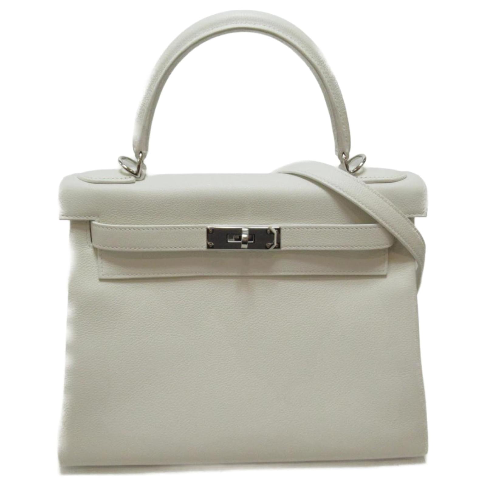 Hermès Togo Kelly 28 White Pony-style calfskin ref.734037 - Joli Closet