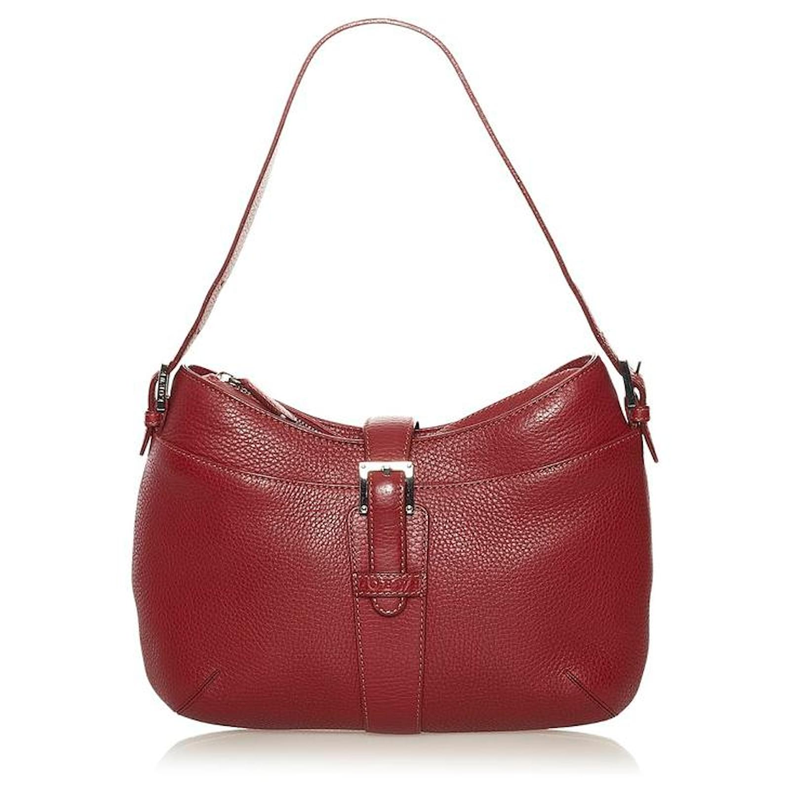 Loewe Leather Shoulder Bag Red Pony-style calfskin ref.734722 - Joli Closet