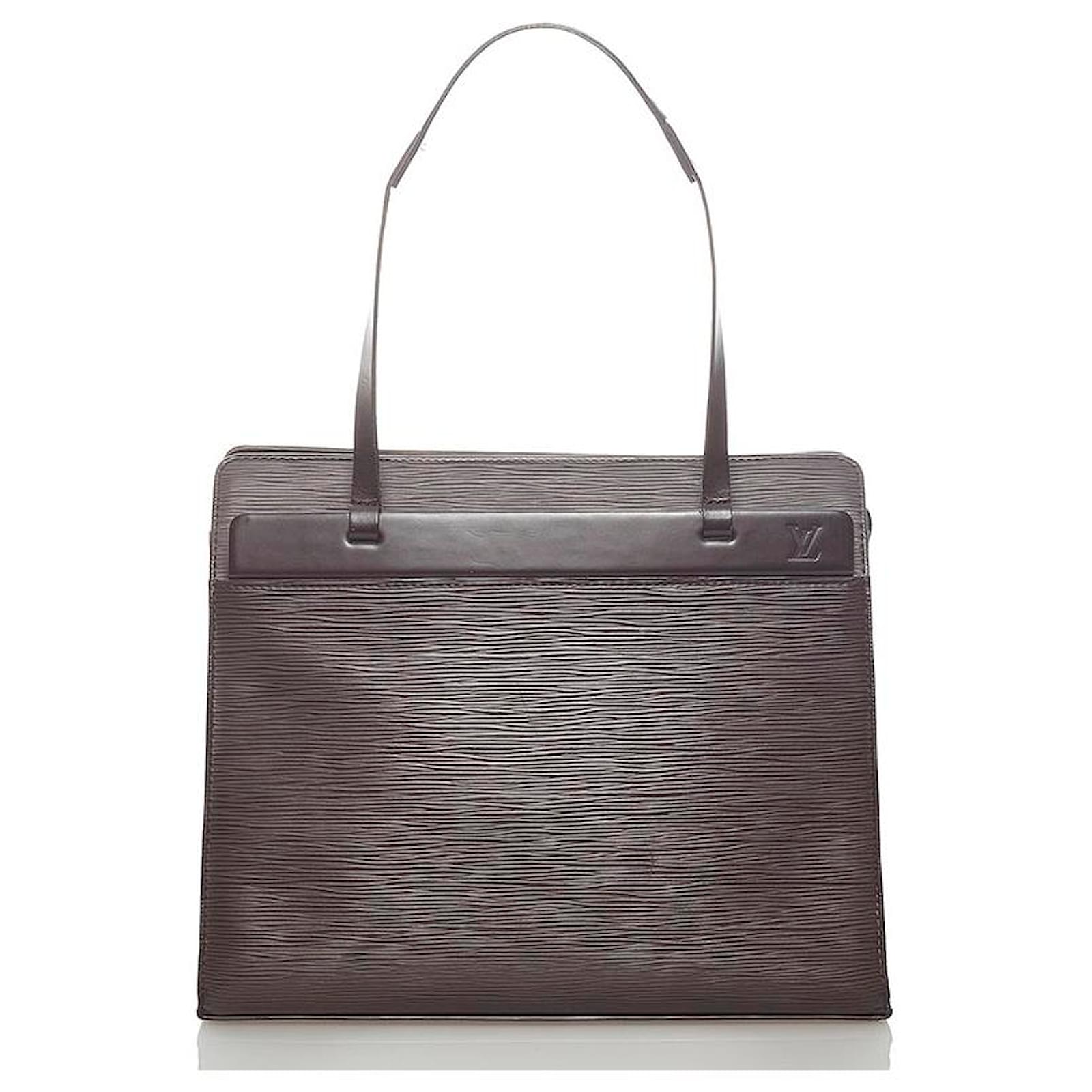 Louis Vuitton Croisette handbag in black epi leather