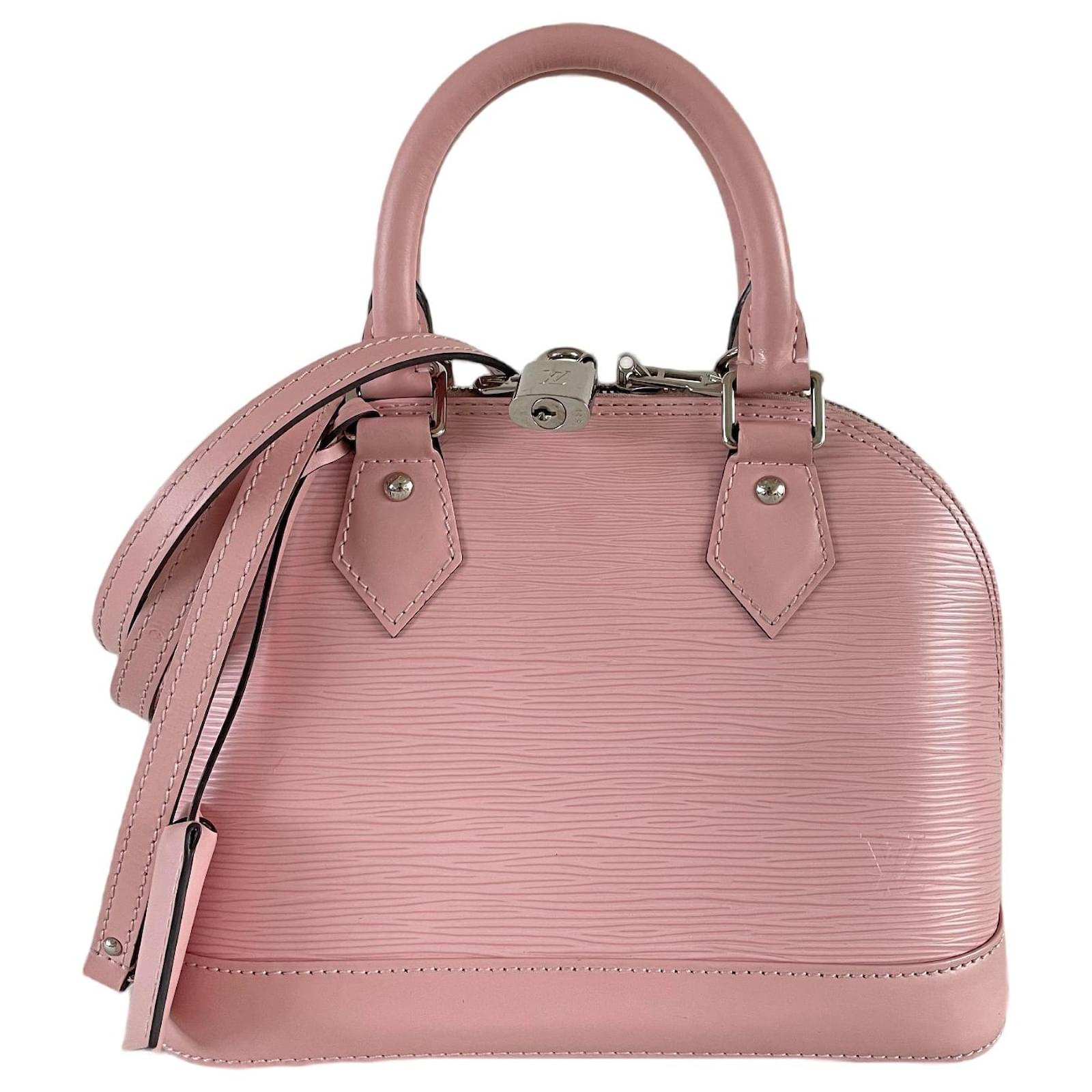 Louis Vuitton Alma BB rose ballerine crossbody epi Pink Leather ref.734936  - Joli Closet