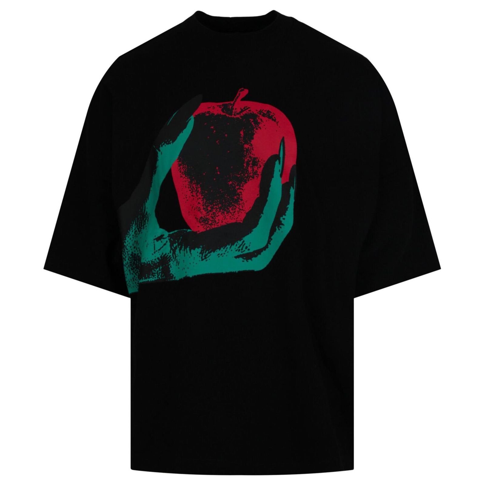 Tee-shirt Palm Angels Homme Taille M Noir - Bon état - Coton - Fabriqué En Italie - Motif Visage Relief