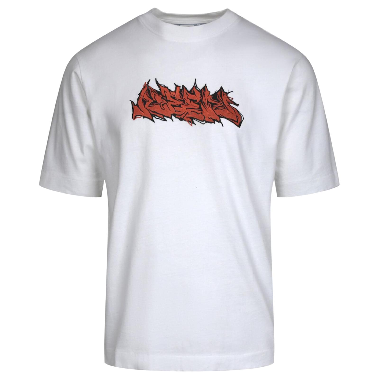 Off White Off-White Neen Graffiti Skate Graphic T-Shirt Cotton ref.734987 -  Joli Closet