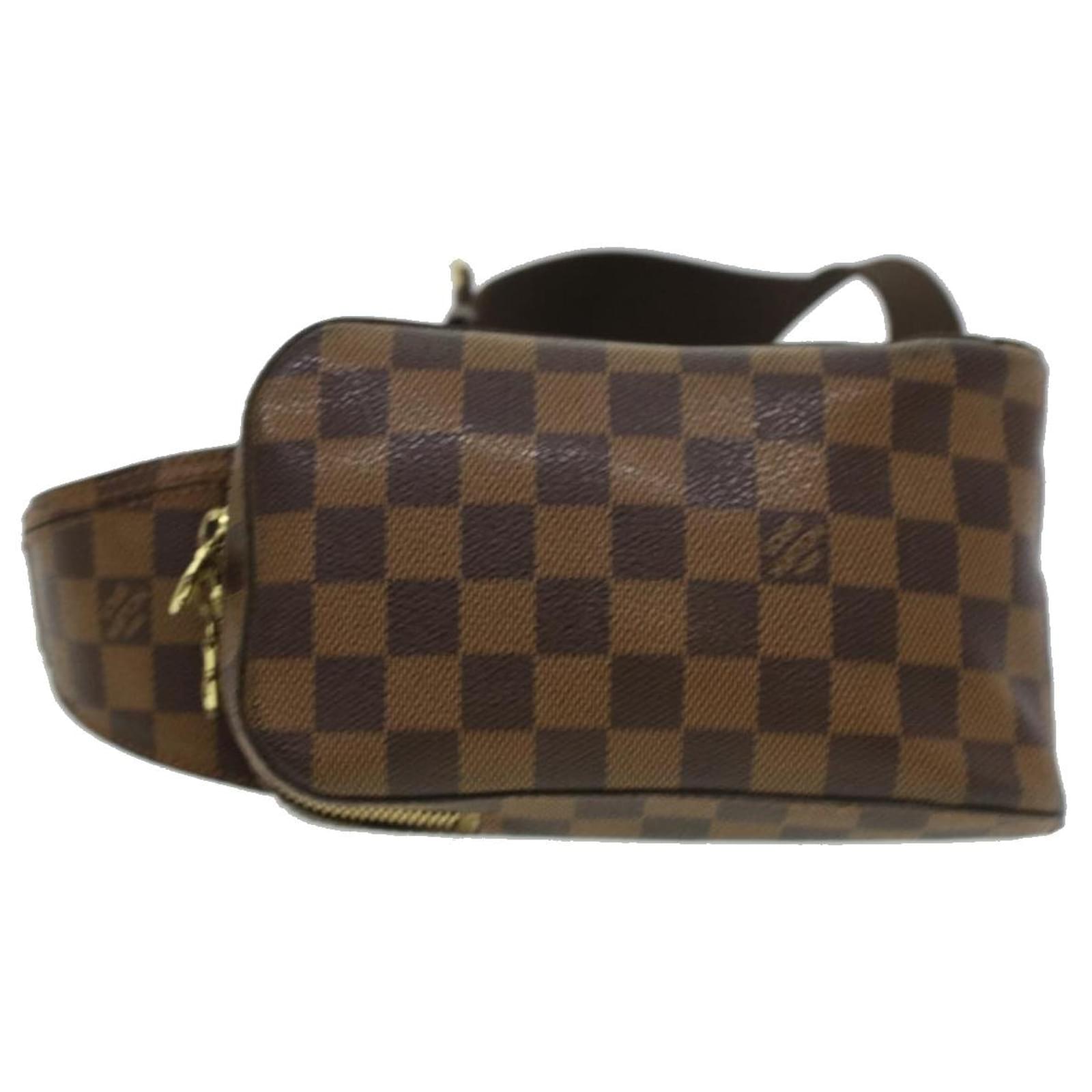 Louis Vuitton Geronimos Brown Canvas Shoulder Bag (Pre-Owned)