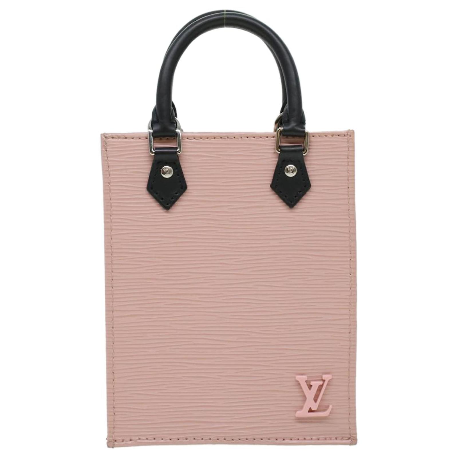 LOUIS VUITTON Epi Petit Sac Plat 2way Hand Shoulder Bag Pink
