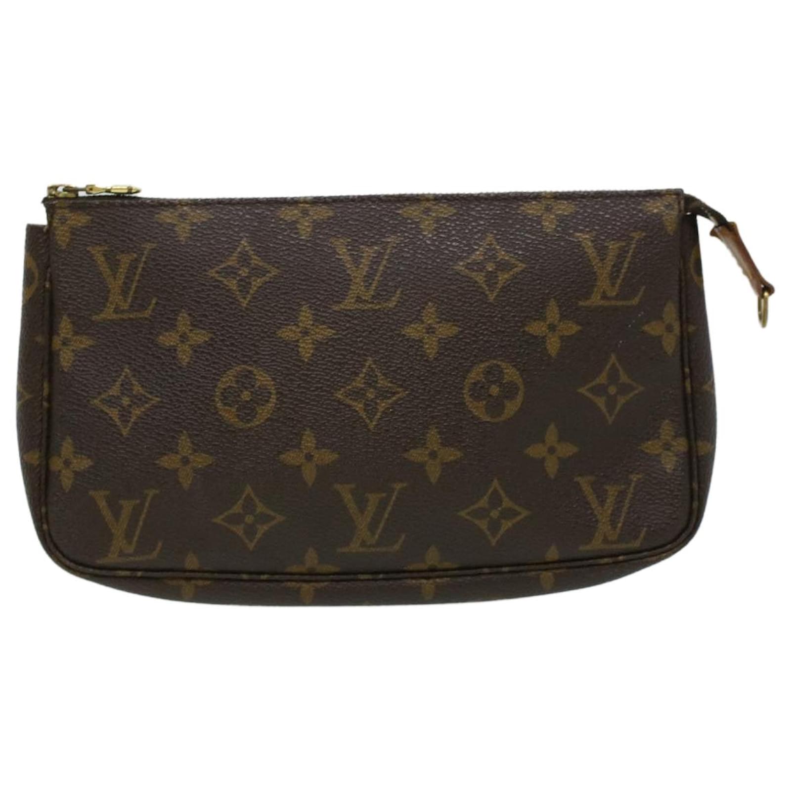 Louis Vuitton Pochette accessoires Shoulder Bag Brown Cloth ref