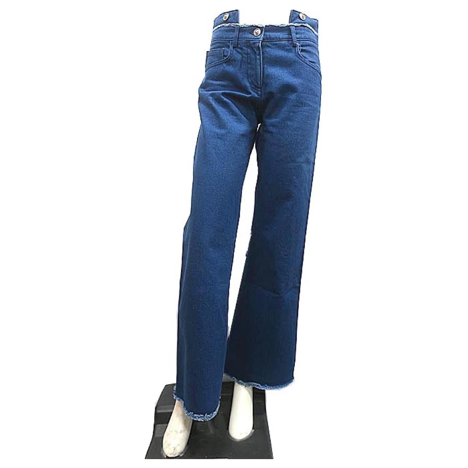 CHANEL Pants Women's Denim Blue Size 36 Cotton ref.735584 - Joli Closet