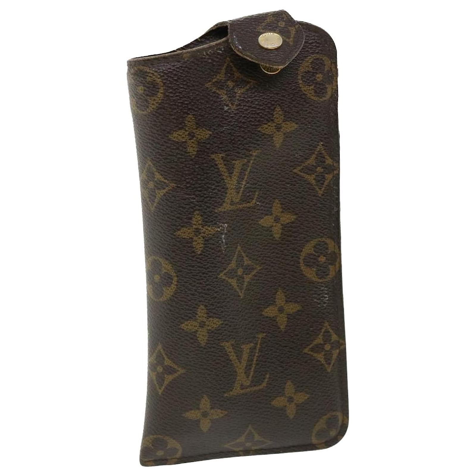 LOUIS VUITTON Damen Brillenetui aus Canvas in Braun