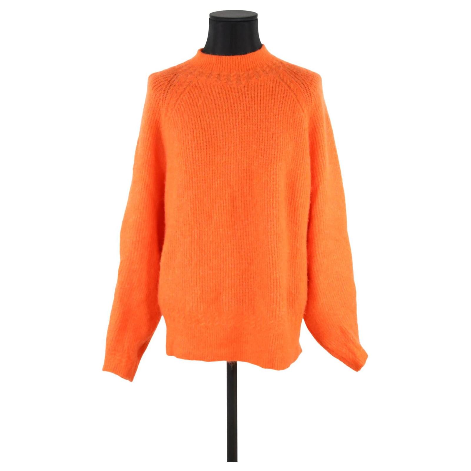 Pullover/Strickjacke Sézane 38 Orange Wolle Joli Closet