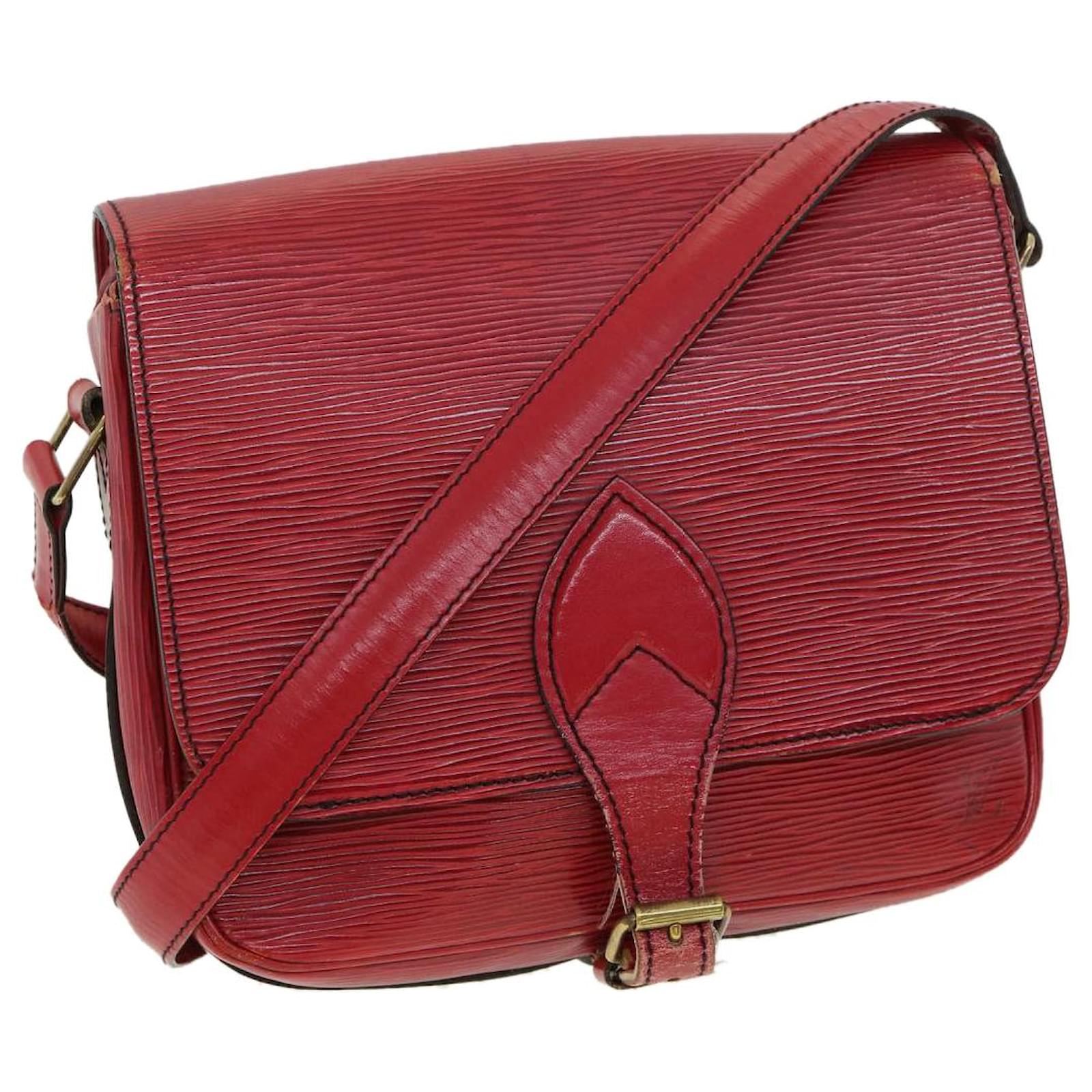 Louis Vuitton Brown Epi Leather Cartouchiere MM Shoulder Bag Louis Vuitton