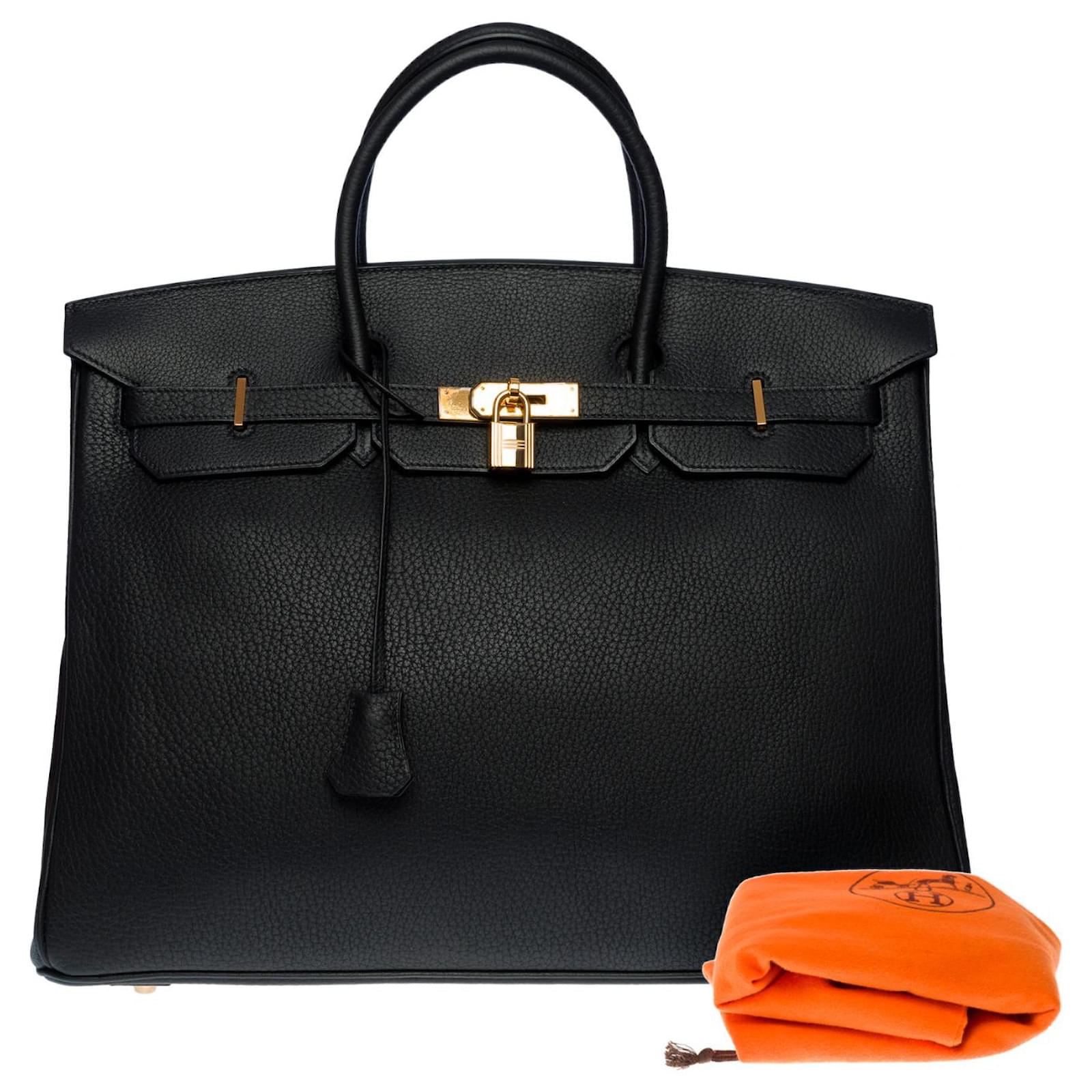 Hermès Stunning Hermes Birkin handbag 40 cm black togo leather
